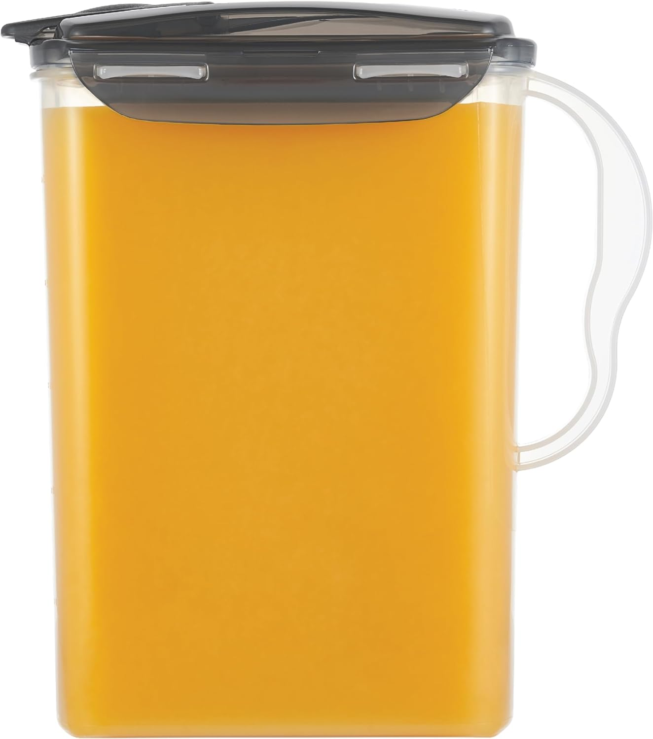 Locknlock Aqua Fridge Door Water Jug with Handle BPA Free Plastic Pitcher with Flip Top Lid Perfect for Making Teas and Juices, 3 Quarts, Blue