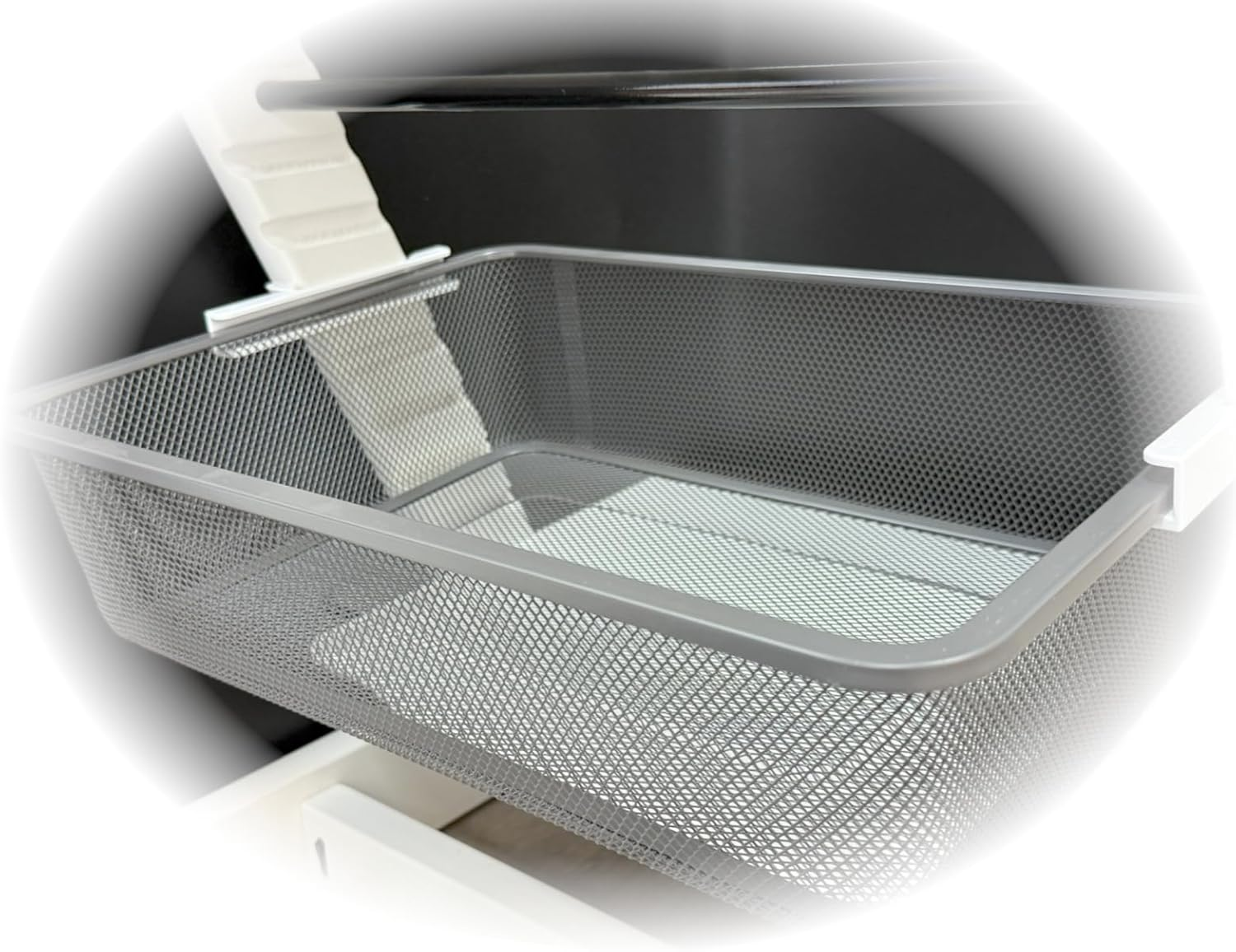 KUMETIC Adapter Suitable for IKEA Trofast Box & Mesh Basket, +2 Hooks Compatible with Stokke Tripp Trapp Baby High Chair, Children'S Chair Organiser Accessories image number 1