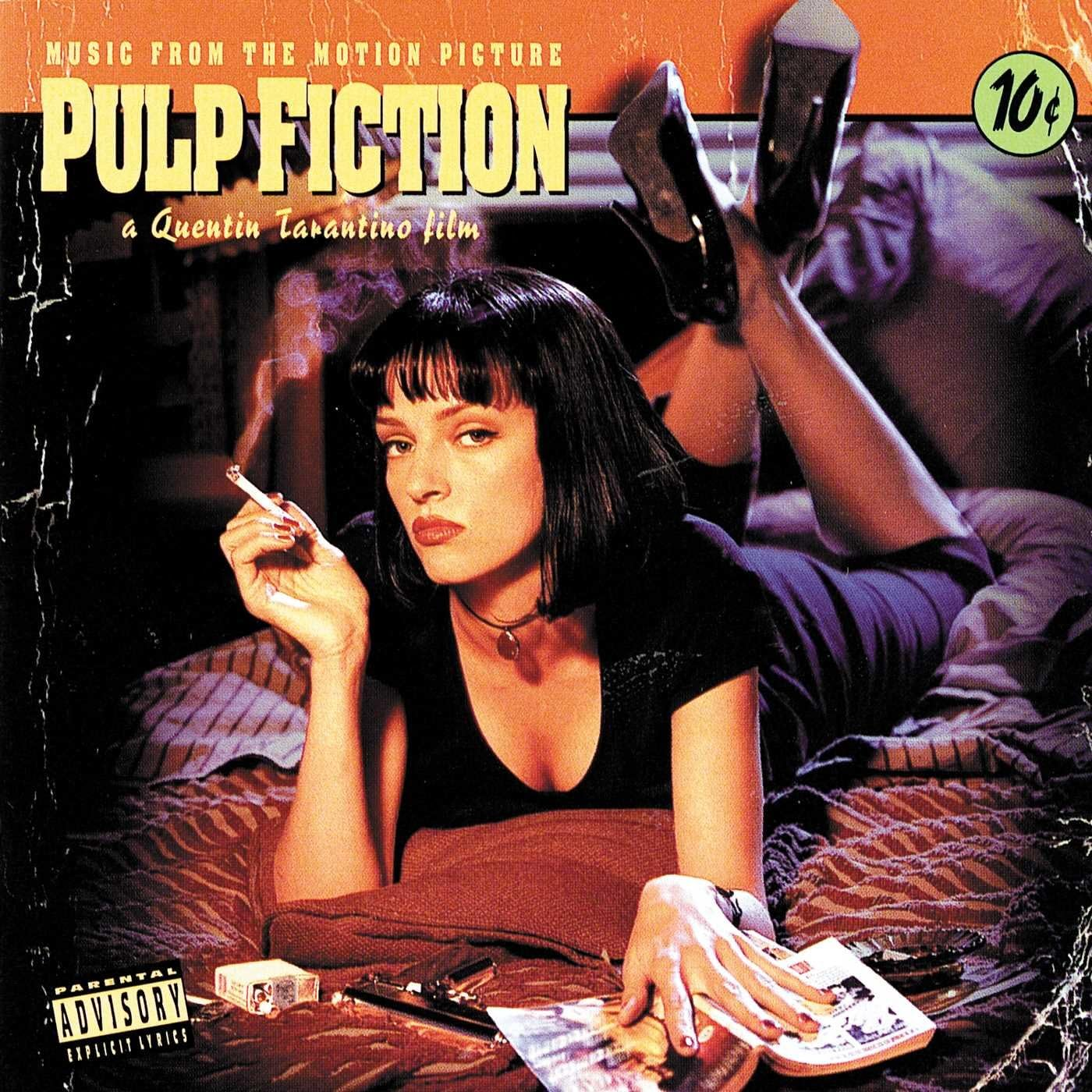Crosley Lancaster Entertainment Center Turntable with Bluetooth (Paprika) and Pulp Fiction O.S.T. - Pulp Fiction [Bundle]
