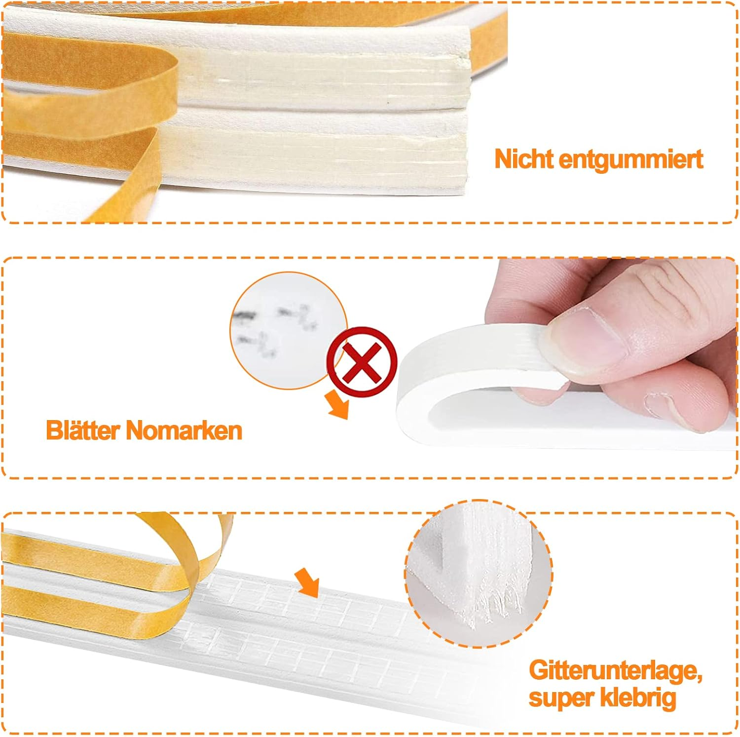 12 M Self-Adhesive Sealing Tape for Doors Windows, 9 Mm (W) X 2 Mm (D) Foam Tape, Foam Strips, Door Seal Window Rubber Seal for Anti-Collision, Soundproofer, Waterproof (White) image number 3