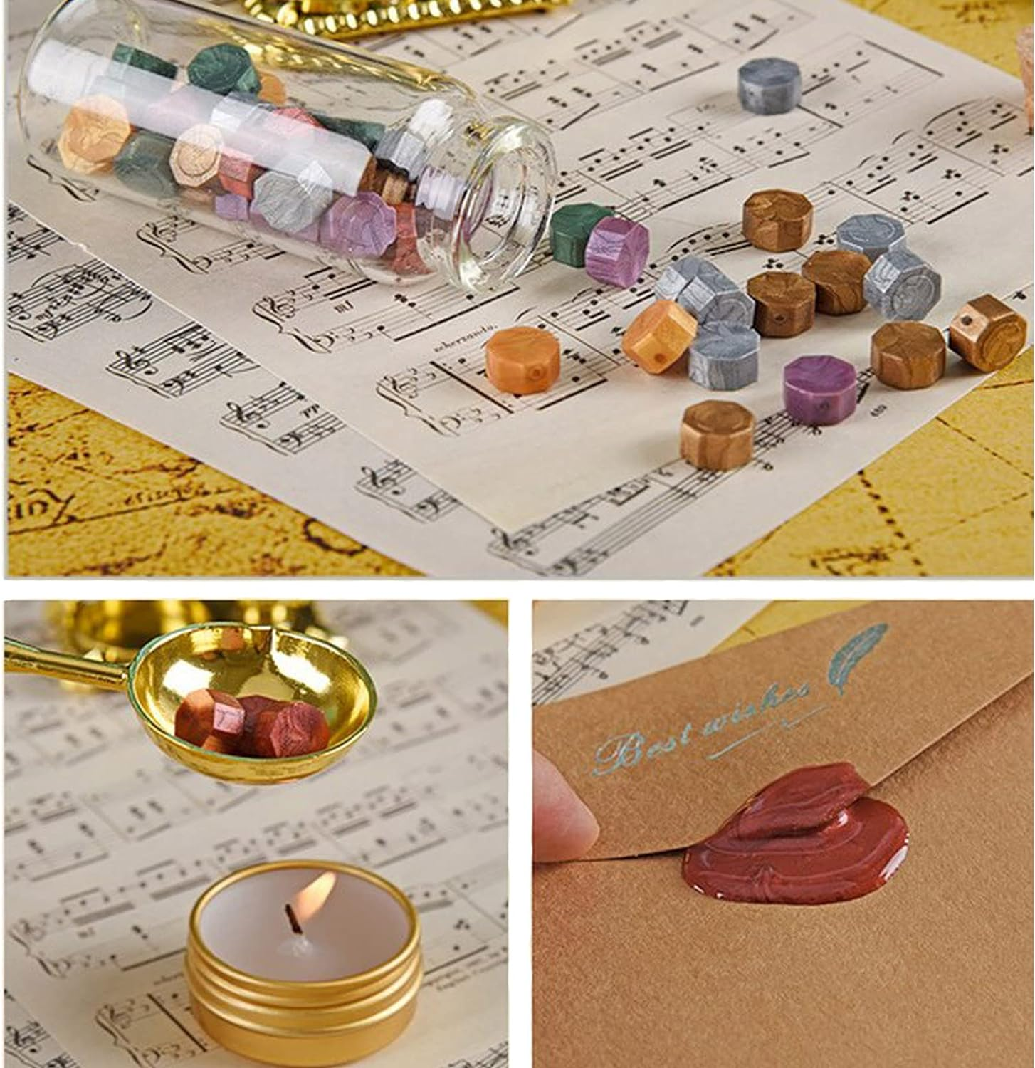 Joyeee Feather Calligraphy Dip Pens and Nibs, Stationery Paper, Pen Base, Spoon, Black Ink Bottle, Dip Pen Wooden for Writing Letters, Greeting Cards, Valentine&rsquo;S Day Writing Drawing Lover - 101 White Quill Pen Set image number 7