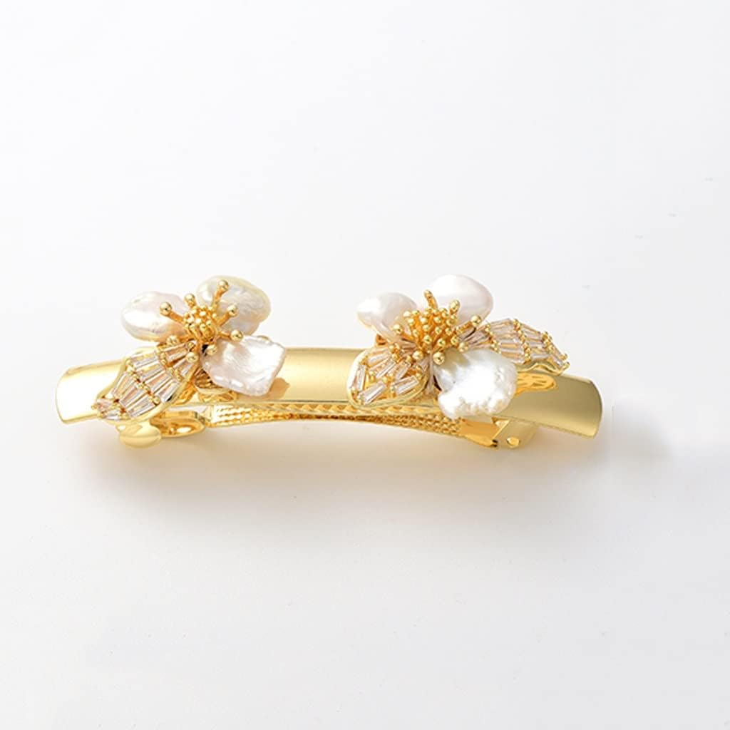 Alligator Clip,Headdress,Hair Clamp,Hairpins,Pearl Multi-Style Spring Clip Duckbill One Word Clip Hairpin Top Clip Hair Accessories (Color : A, Size : One Size) image number 4