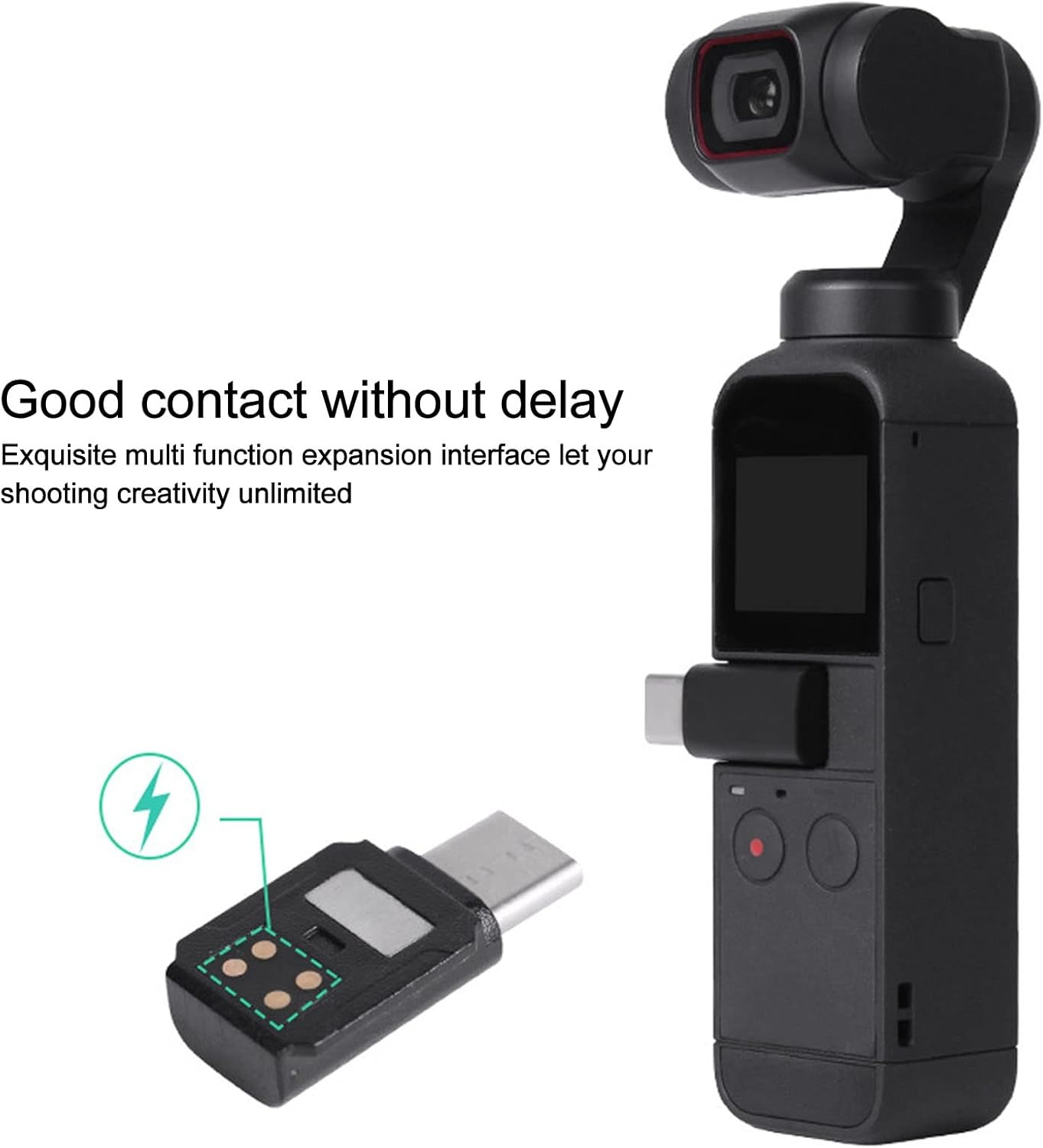 Smartphone Type C Data Connector Adapter Pocket 2 Osmo Pocket Handheld Camera Adapter Kit image number 1