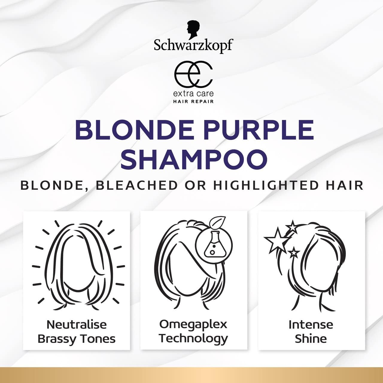 Schwarzkopf Extra Care Blonde Purple Shampoo 250 Ml image number 5