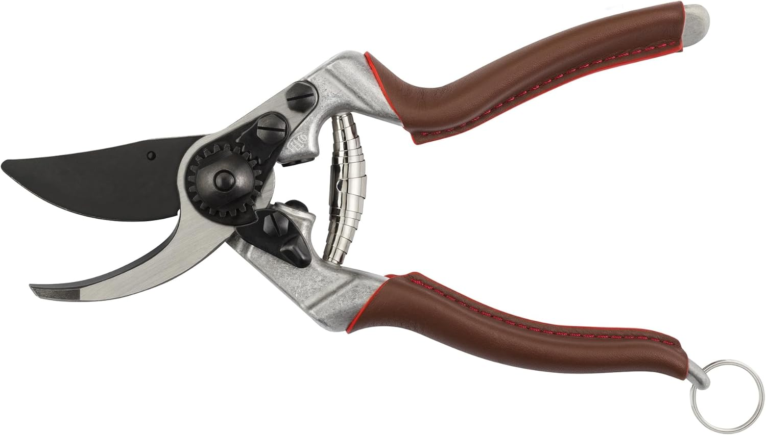 FELCO 8 ELITE Pruning Shears &ndash; 8.3" Swiss-Made Garden Clippers with Leather-Wrapped Handle for Large Right Hand | Hand Pruners for Gardening | Garden Tool Cutter with Bypass Blade, Carbon Steel image number 5