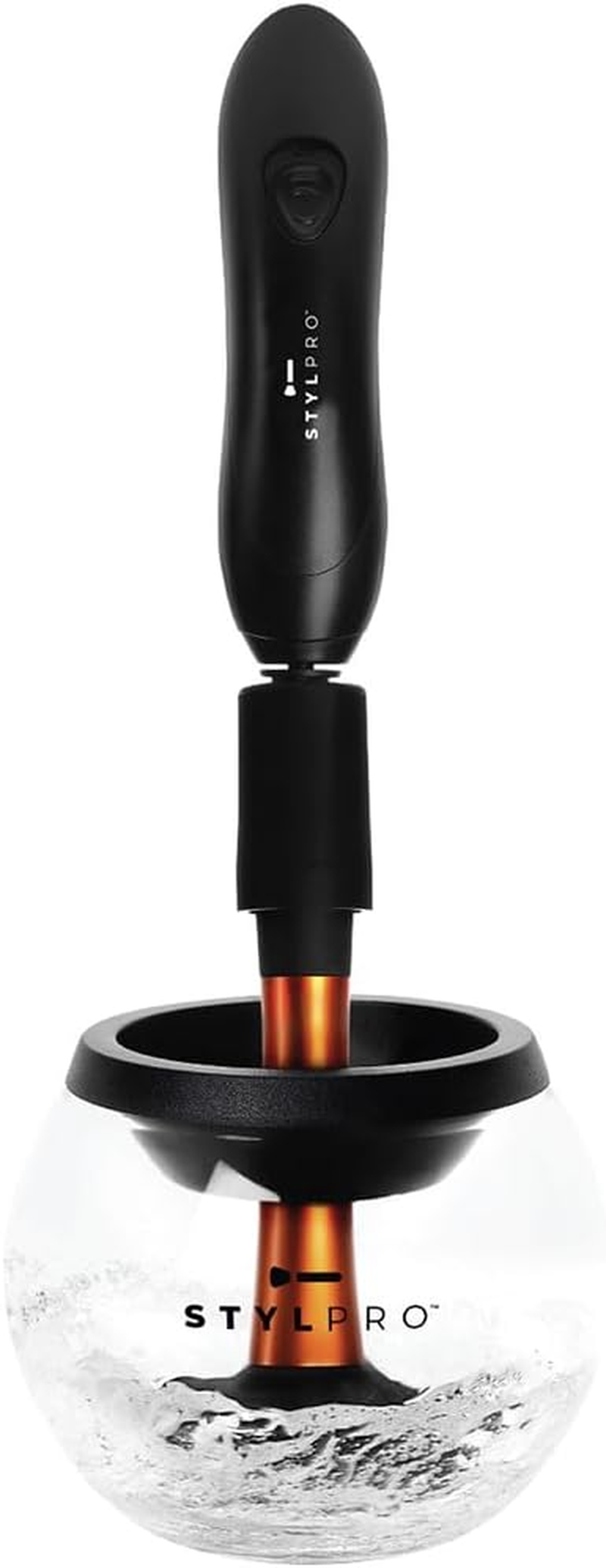 STYLPRO Premium Electric Makeup Brush Cleaner & Dryer Machine Including Spinning Device & Professional Brush Cleanser Solution, Fits Most Brushes, Clean and Dry Brushes in Seconds, Award Winning image number 1