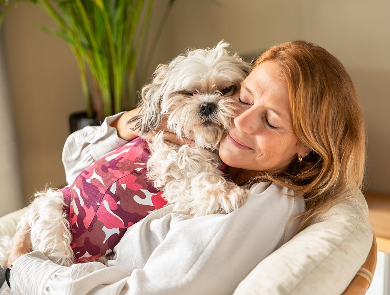 Suitical Recovery Suit Dog, Xx-Large, Pink Camouflage image number 4