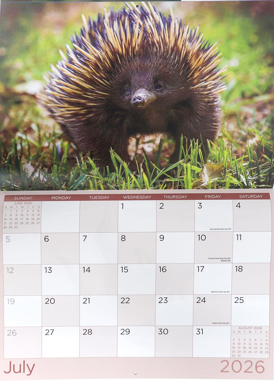 Australian Wildlife 2026 Rectangle Wall Calendar 16 Months Hanging Planner Gift image number 2