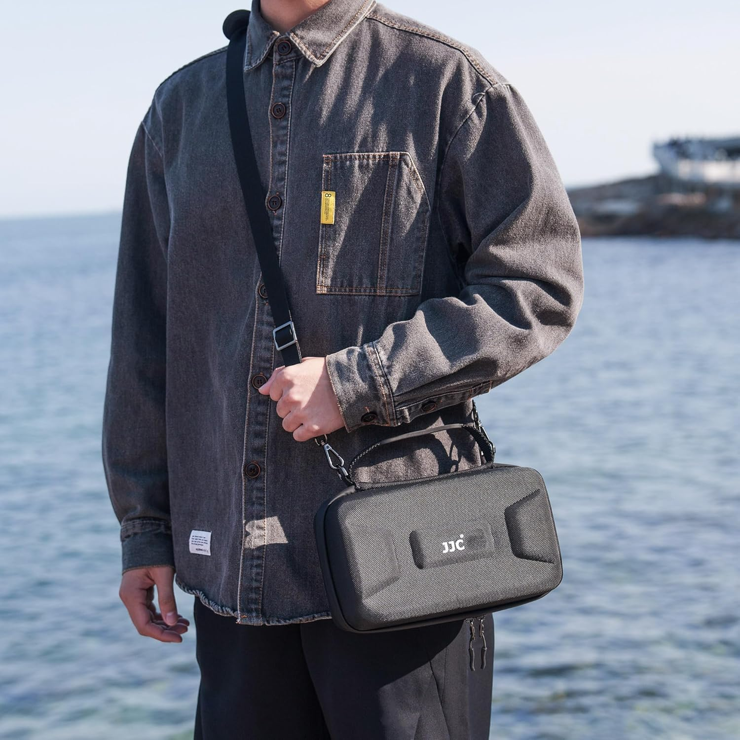 Hard Shell Osmo Action 5 Pro Case,Portable EVA Carrying Case Shoulder Bag for DJI Osmo Action 5 Pro/Action 4/3 Adventure Combo,Waterproof Action 5 Pro Accessories Protective Storage Case for Travel image number 6