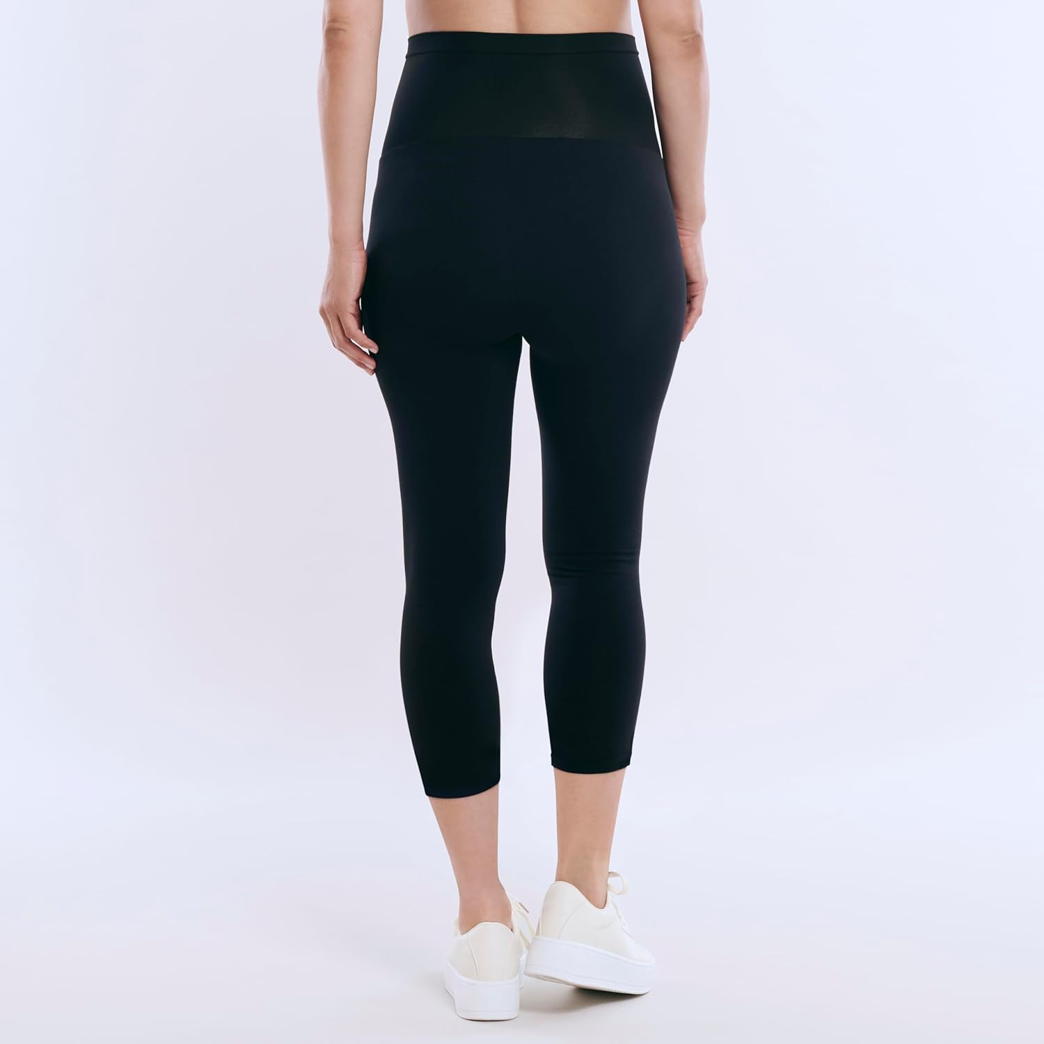 Motherhood Maternity Women'S Maternity Essential Stretch Crop Length Secret Fit Belly Leggings image number 3