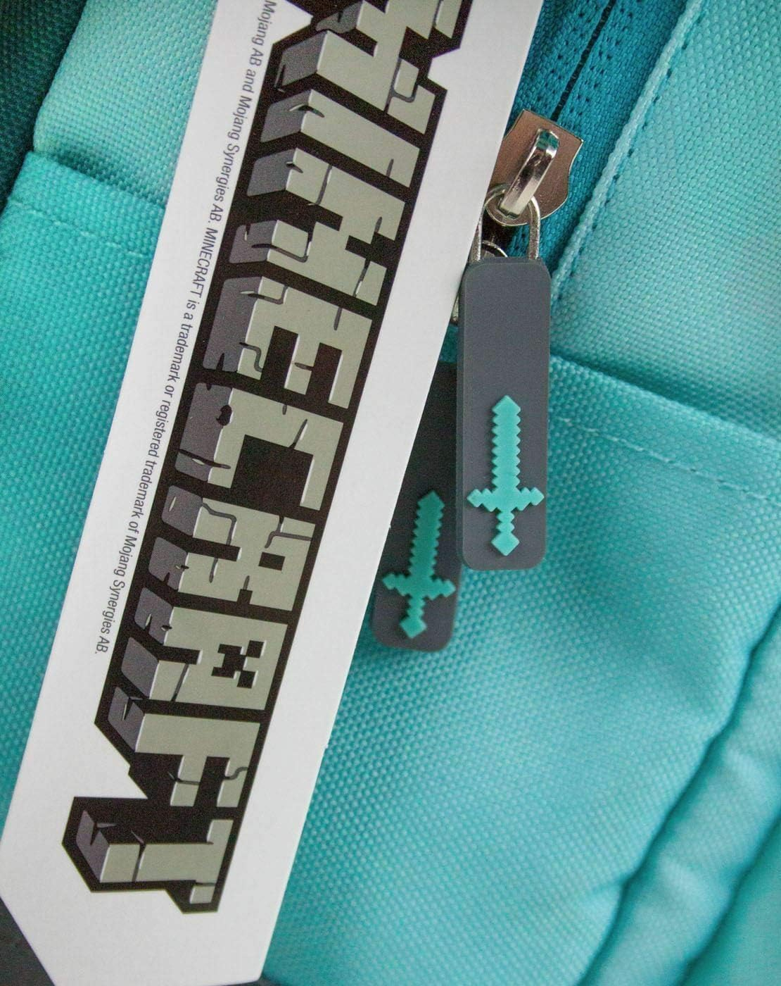 Minecraft Diamond Mini Blue Backpack 12" image number 2