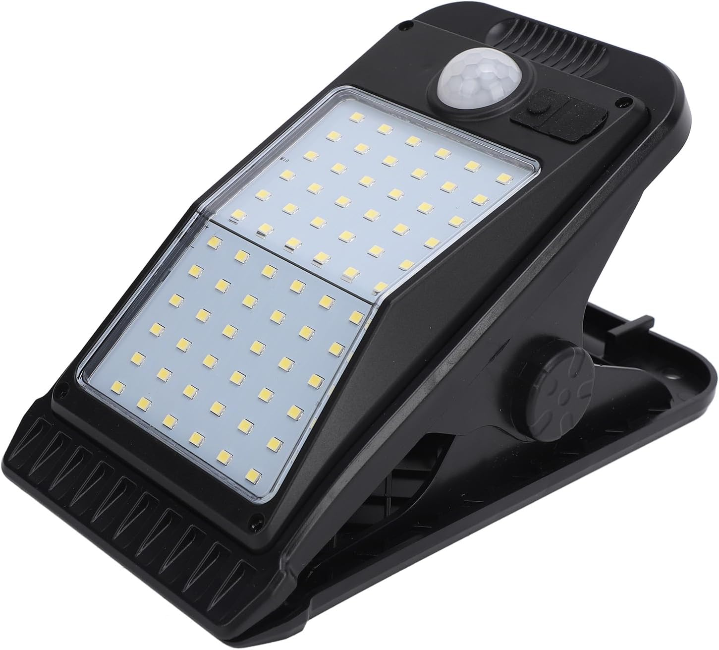Clip on Solar Motion Sensor Lights Outdoor, IP65 Waterproof Solar Lights Outdoor Clip Solar Motion Light, Portable Solar Powered Security Light, Emergency Lighting (White Light) image number 1