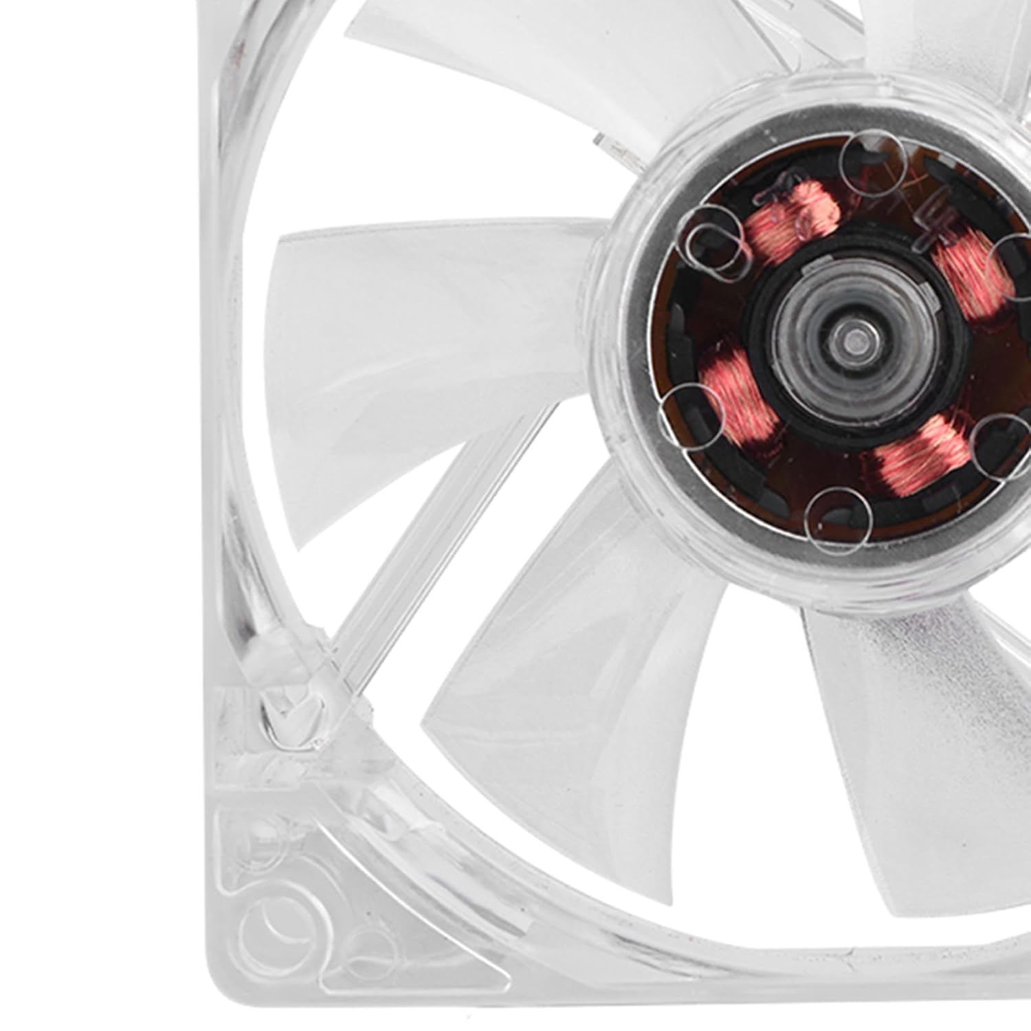 Eosnow 80Mm LED Light 12V 4Pin Mute PC Case Cooling Fan Computer Cooler, Blue Colorful 80Mm Case Fan for Computer Cooling with 46 CFM Air, Silent Application at 11Db a (Blue) image number 3