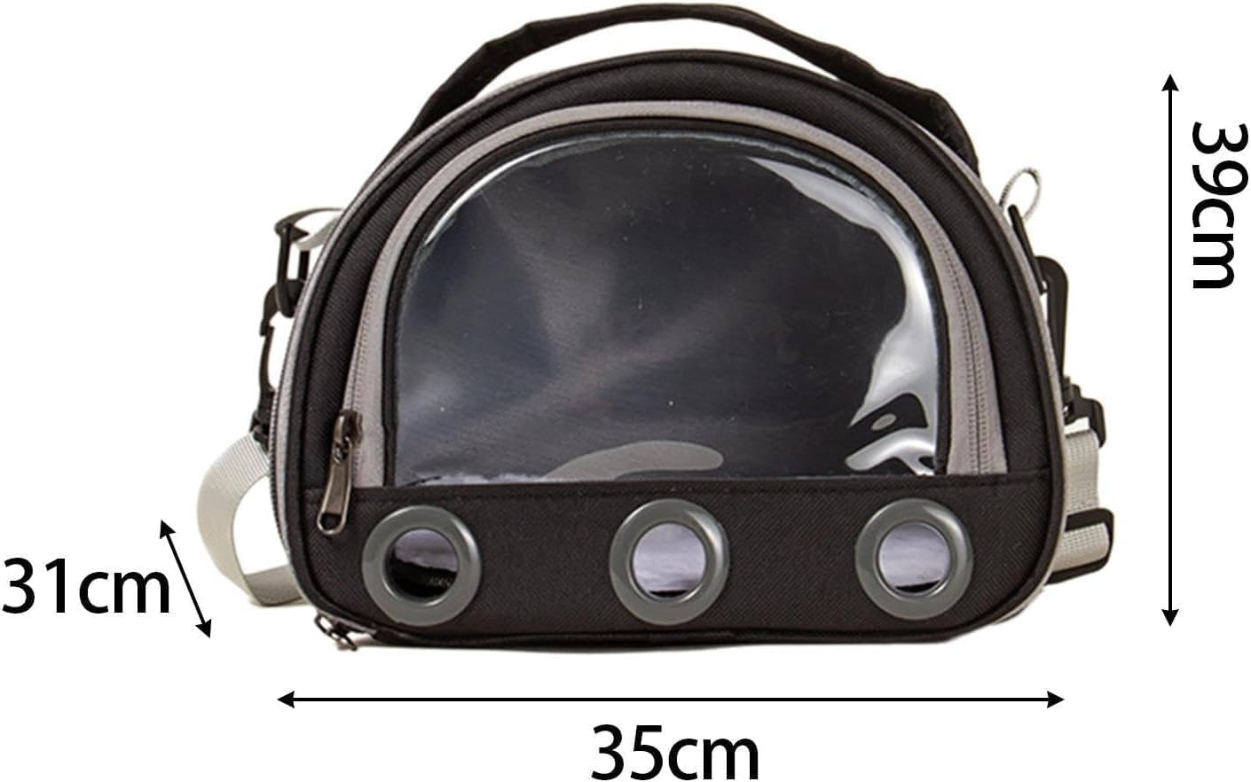 Hamster Travel Carrier Bag Guinea Pig Carrier Bag Travel Small Animals Chinchilla Outgoing Carrier Cage Carrying Shoulder Bag, Pink, S (Black,L)