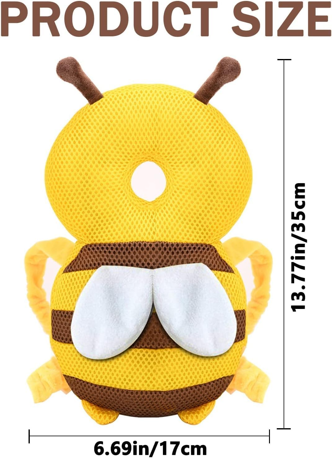 YSHIGUING Baby Head Protector, Adjustable Toddlers Baby Walker Head Protection Head Safety Pad Cushion Backpack, Baby Head and Back Protection for Crawling and Walking image number 5