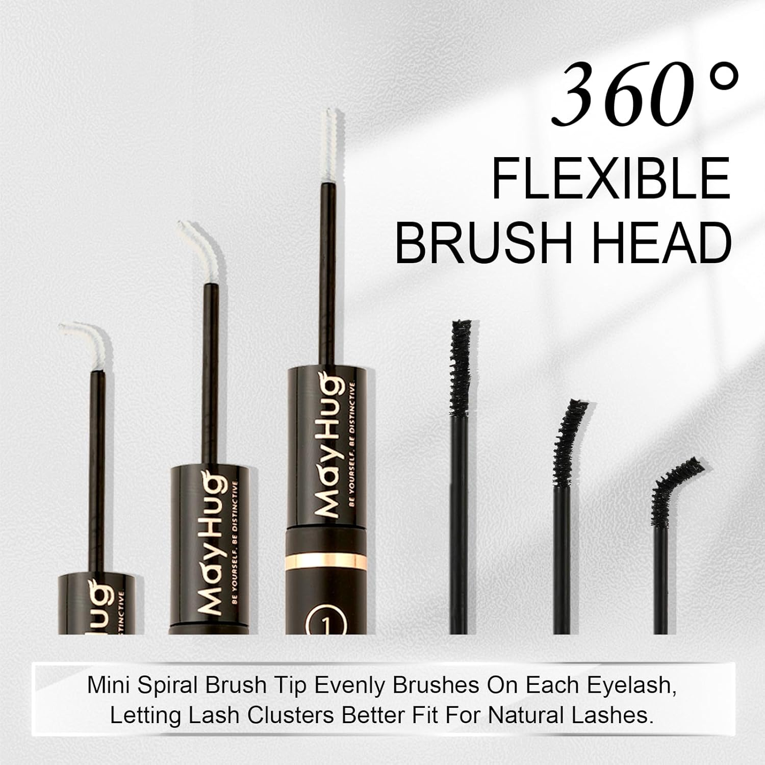 Mayhug Lash Bond and Seal, 2 in 1 Lash Glue Long Lasting Strong Hold, 10Ml Lash Bond and Seal Waterproof Lash Cluster Glue for DIY Lash Clusters, Gentle Lash Glue (Black) image number 6