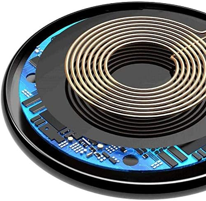 EZONEDEAL 10W Wireless Charger, Fast Wireless Charging Pad Mat Compatible with Iphone 14 15 13 12 11(Pro,Pro Max,Mini,Plus)/Xr/Xs/X/8/Se, Samsung Galaxy S23/S22/S21/S20/S10, Air Pods Pro/Galaxy Buds - White image number 6