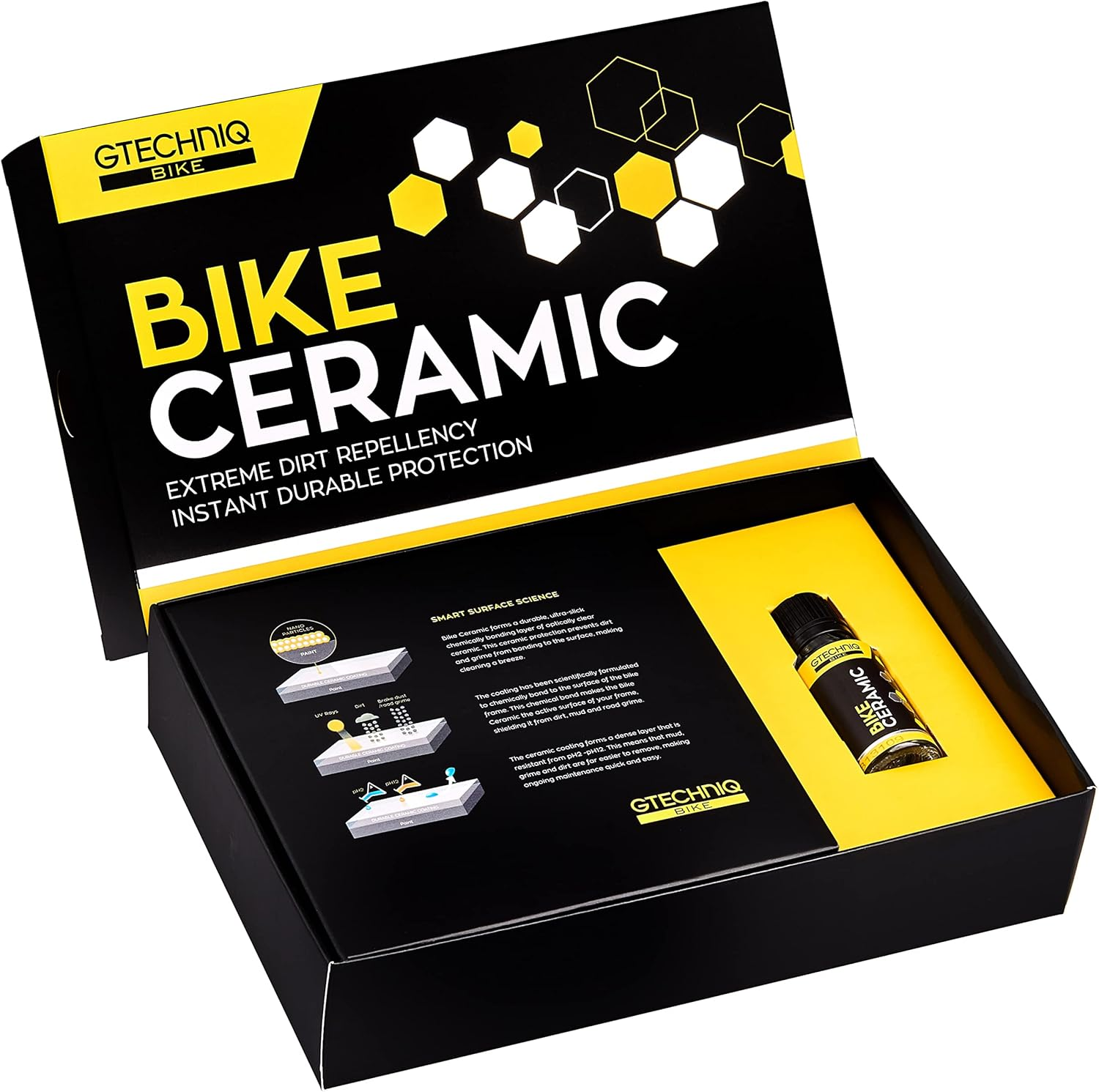 Gtechniq Bike Ceramic, 15 Ml. Protection for Road and Mountain Bikes, Extreme Dirt Repellency, Instant Durable Protection for Bicycles. image number 4