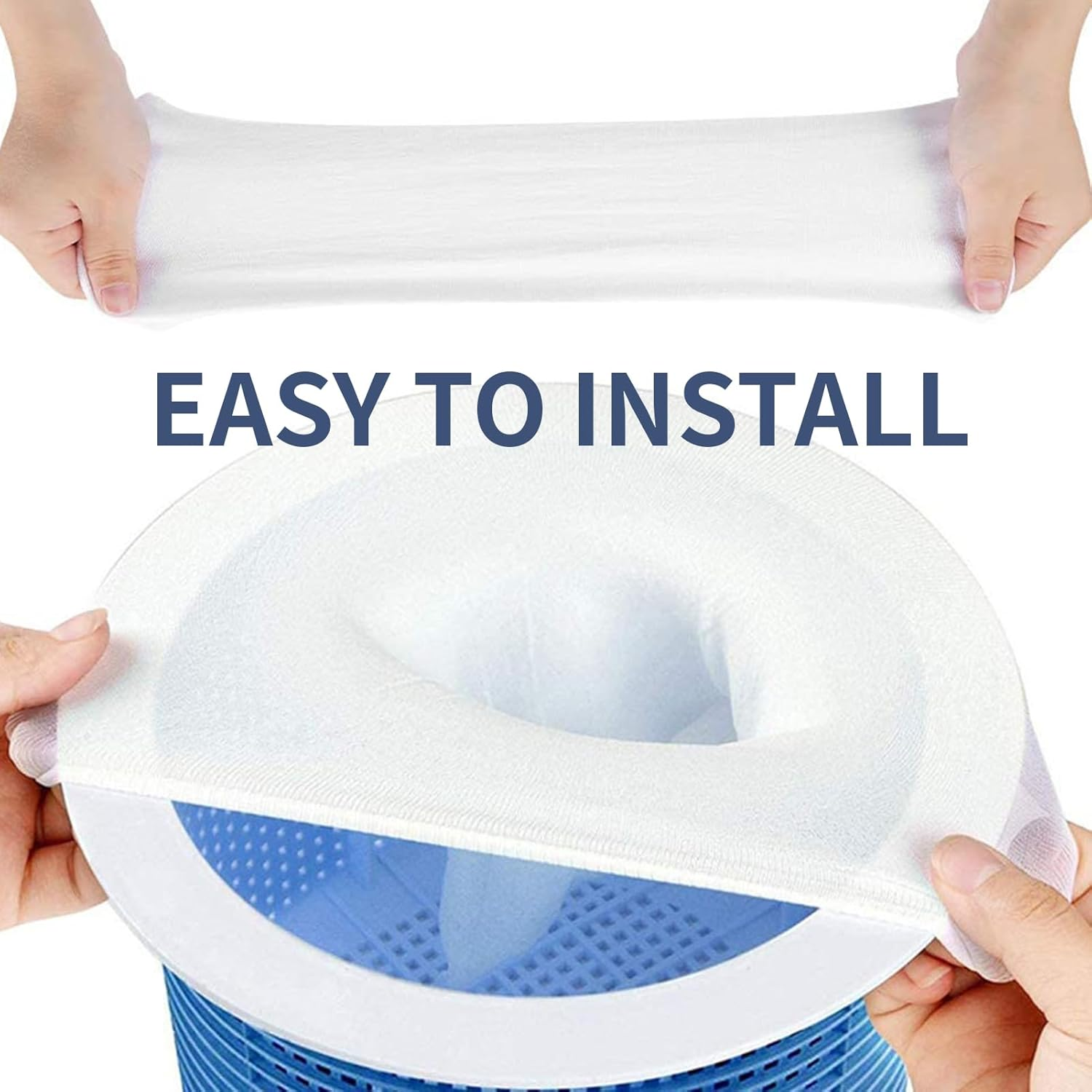 30 Pack of Premium Swimming Pool Skimmer Socks, Ultra-Fine Mesh Filter Storage Bags for Skimmer Baskets, Anti-Fouling Cover to Trap Leaves, Hair, and Debris for Inground and above Ground Pools image number 4