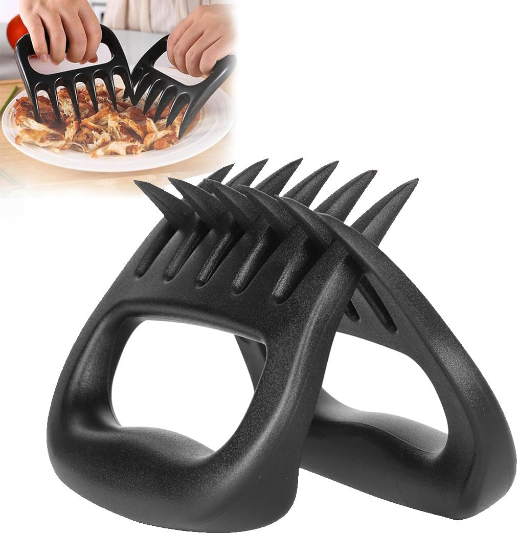 Meat Claws for Shredding,Barbecue Claws for Pulled Pork,Grill Smoker Meat Paw Claws, BBQ Claws Shredding Carving & Handling Foods,Bbq Grilling Gifts for Men,Black image number 2
