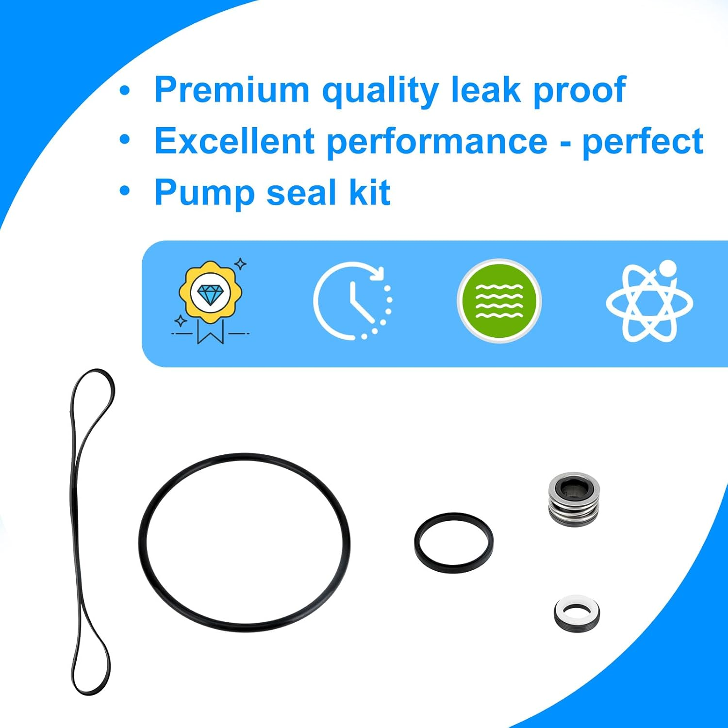 BOXOB Pool Pump Seal & O Ring Kit, Replacement Parts for Hayward Hydramax II SP3000 SP3000X Series Swimming Pool Pump Repair Set Includes Shaft Seal Assembly image number 3