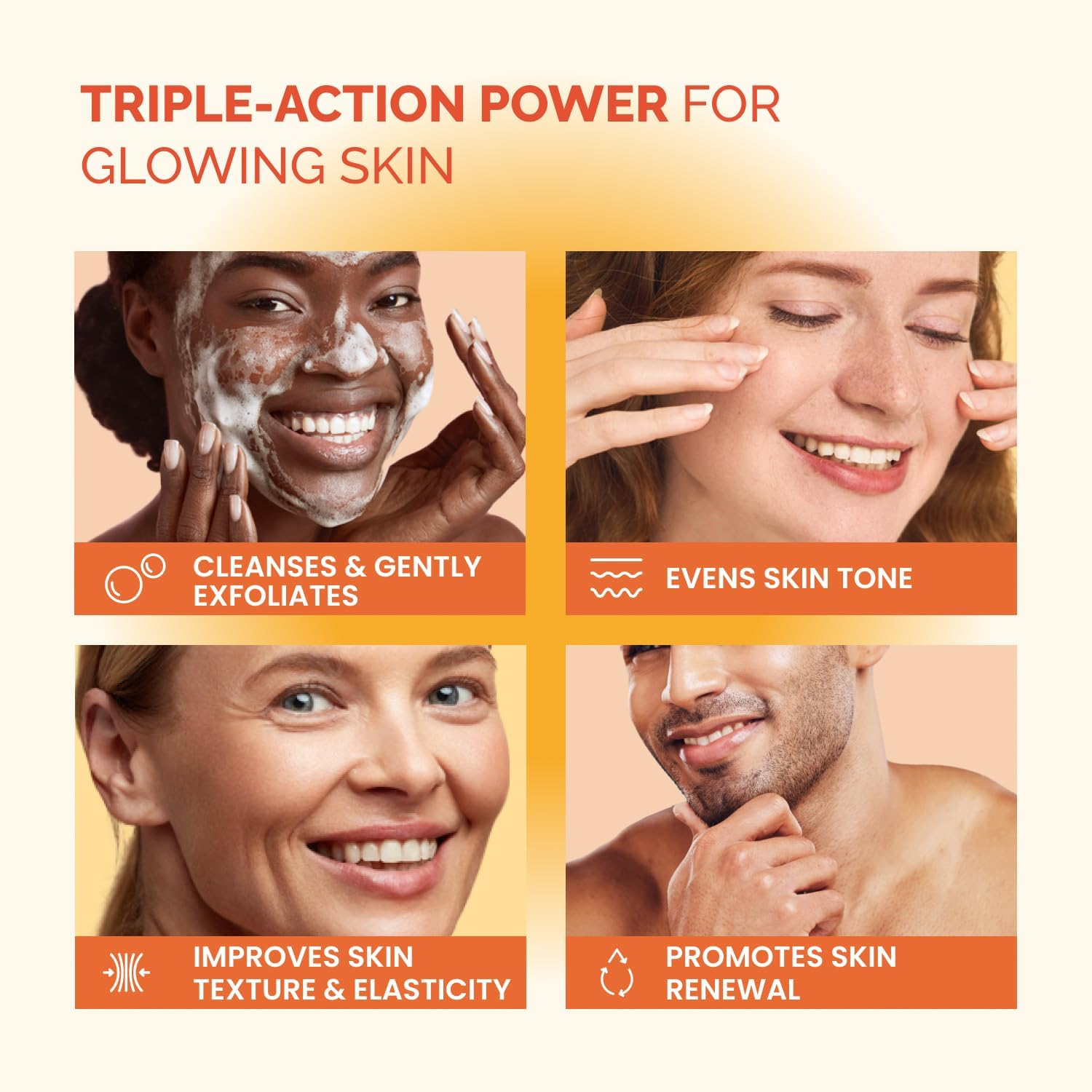 PLANTIFIQUE Kojic Acid Soap for Hyperpigmentation &ndash; Turmeric Soap Bars with Hyaluronic Acid, Collagen & Vitamin C for Dark Spots &ndash; Face & Body Wash for Women & Men, Vegan Skincare, 320G/11.28 Oz image number 2