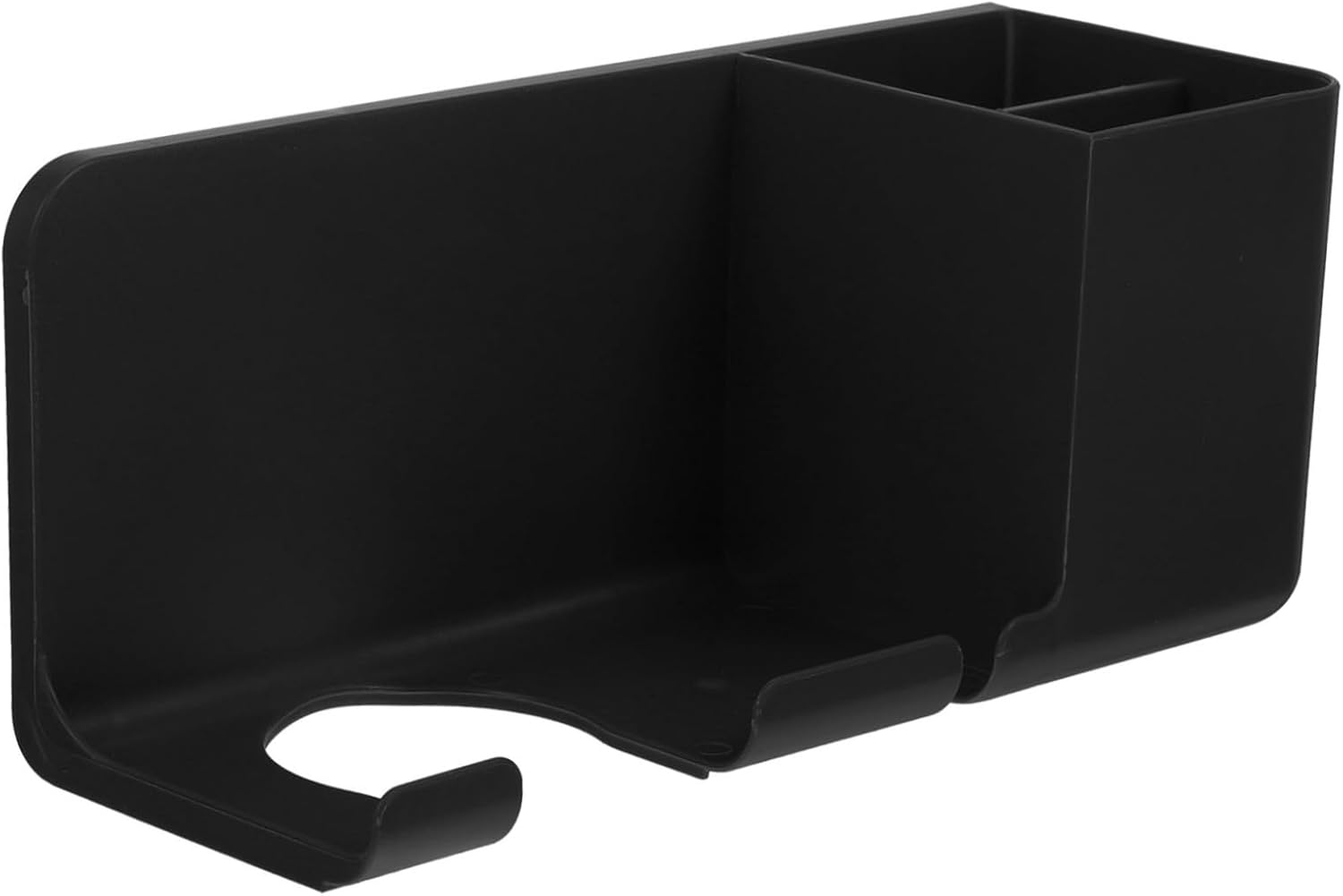 LOORGVEL Wall Mounted Hair Dryer Holder Self Adhesive Blow Dryer Stand for Bathroom Bedroom Hairdressing Tool Storage Organizer for Combs Beauty Accessories Smooth Edges No Damage image number 2