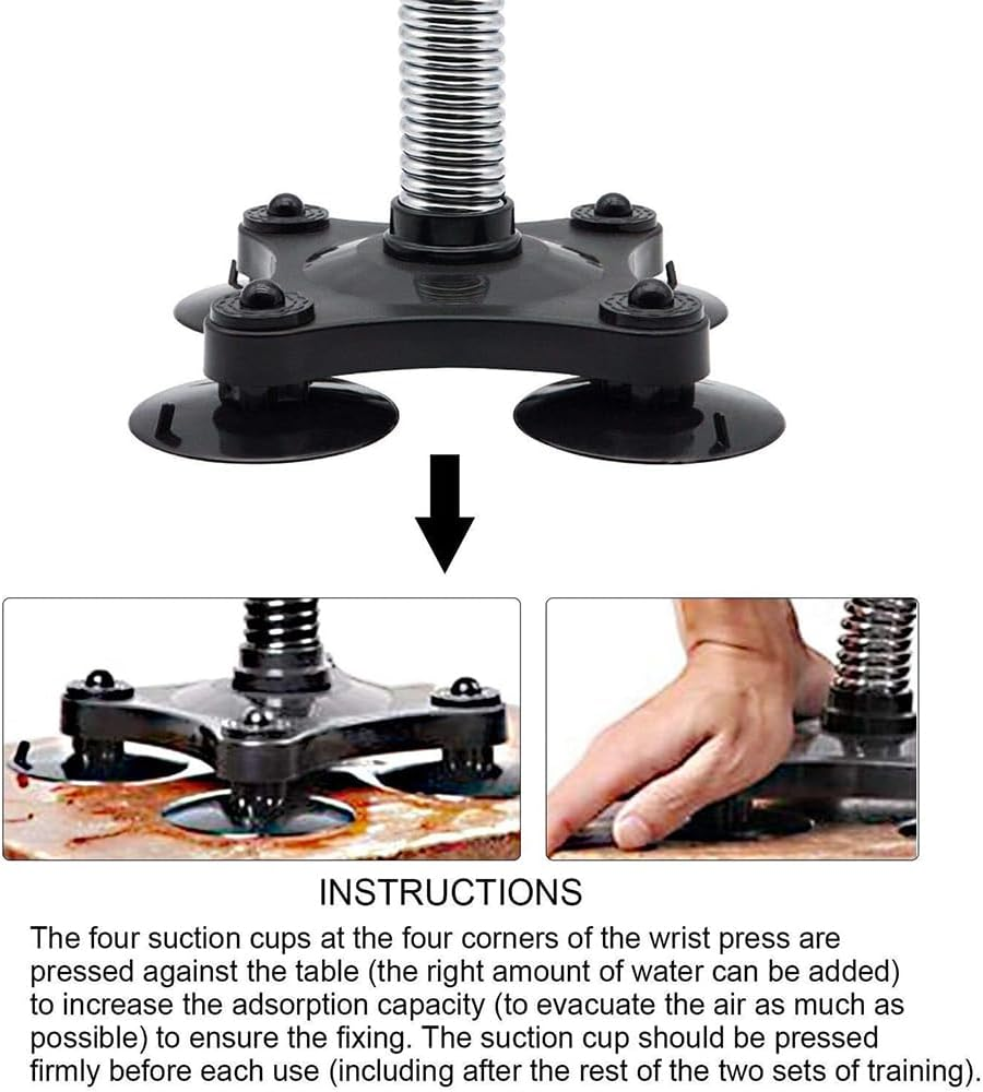 Arm Wrestling Trainer, 45-50Lbs Forearm Trainer Anchored Power Twister, Arm Wrestling Resistance Spring Bar Exerciser for Biceps, Forearms, Shoulders, Chest Home Fitness Wrist Exerciser Muscle image number 1