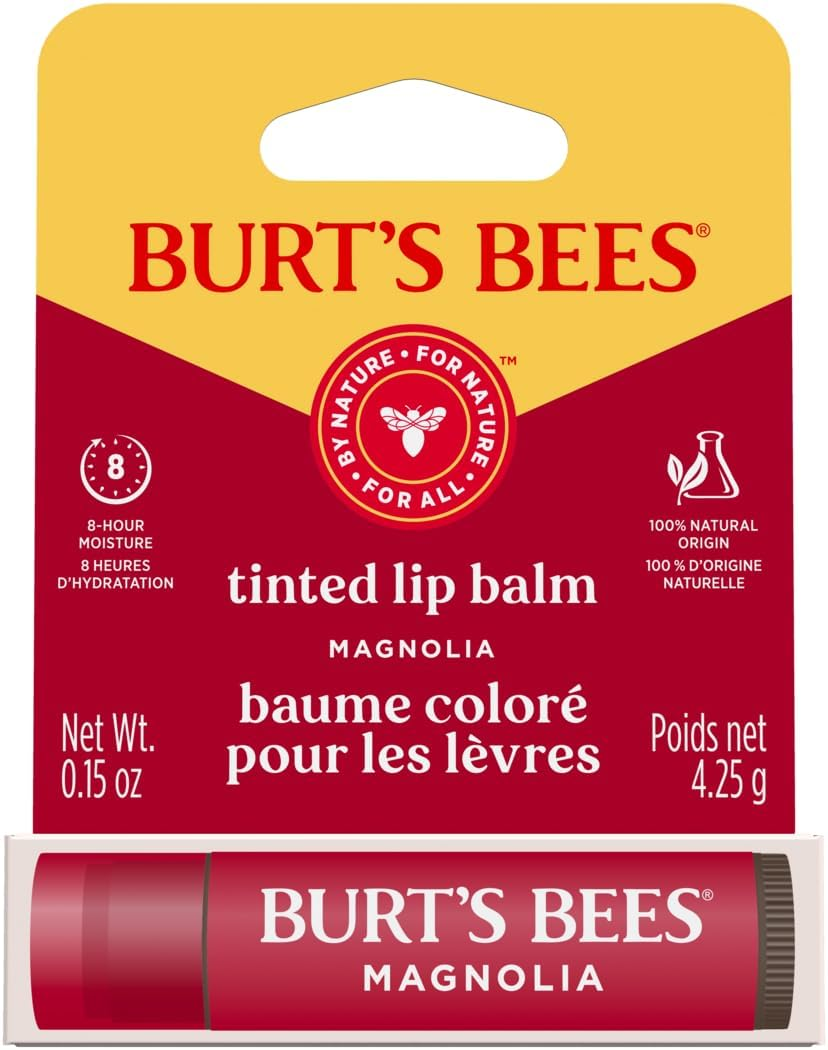 Burt'S Bees 100% Natural Origin Tinted Lip Balm, Pink Blossom with Shea Butter and Botanical Waxes, 1 Tube, 4.25G image number 6