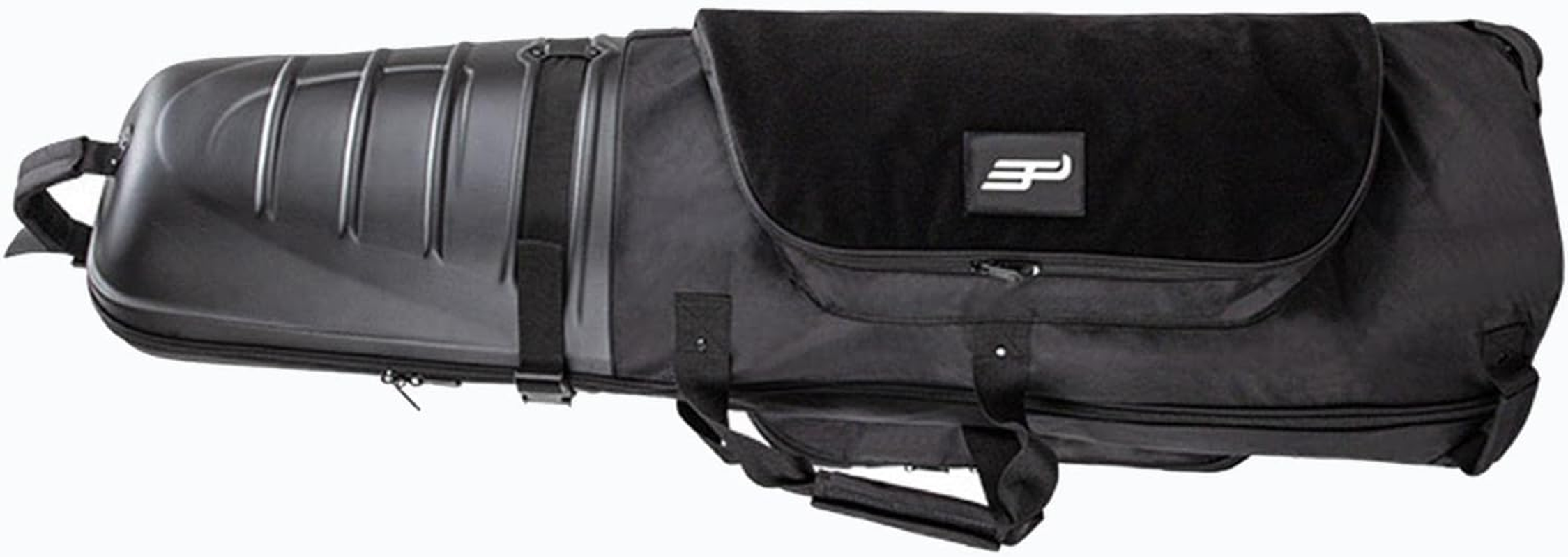 Hellery Golf Travel Bag with Wheels and Hard Case to Protect Your Clubs Black image number 4