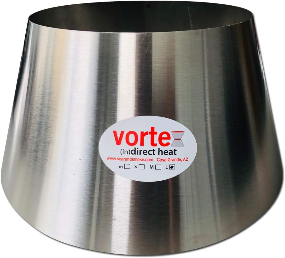 VORTEX (IN) DIRECT HEAT Large Bbq Vortex (In) Direct Cooking Charcoal Grill Accessory Cone for Bge Xl Jumbo Joe Uds 55 Gal - Original - Usa Made -Genuine Large Size image number 1
