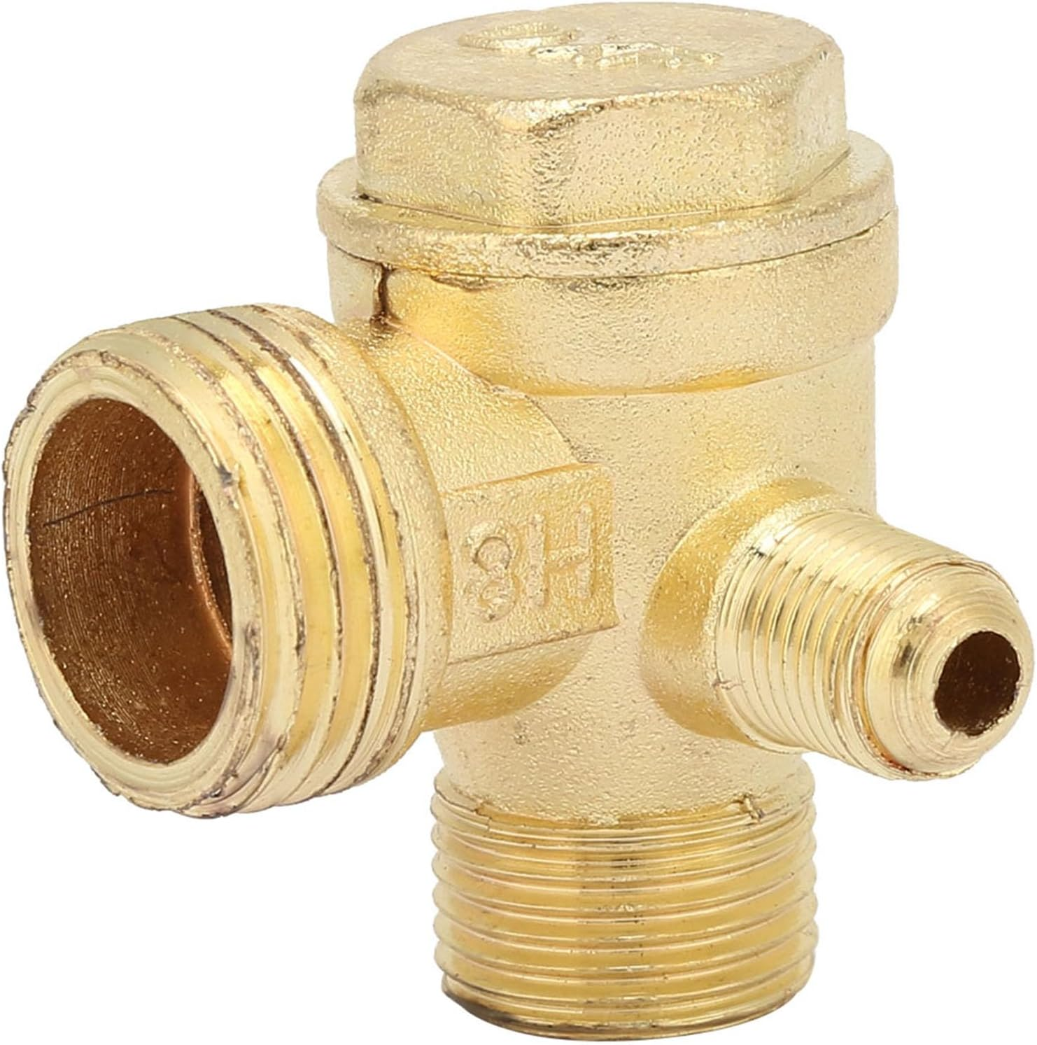 Cryfokt Durable Zinc Alloy Three-Way Check Valve for Air Compressor, Easy Installation for Workshop Workers and DIY Enthusiasts image number 6