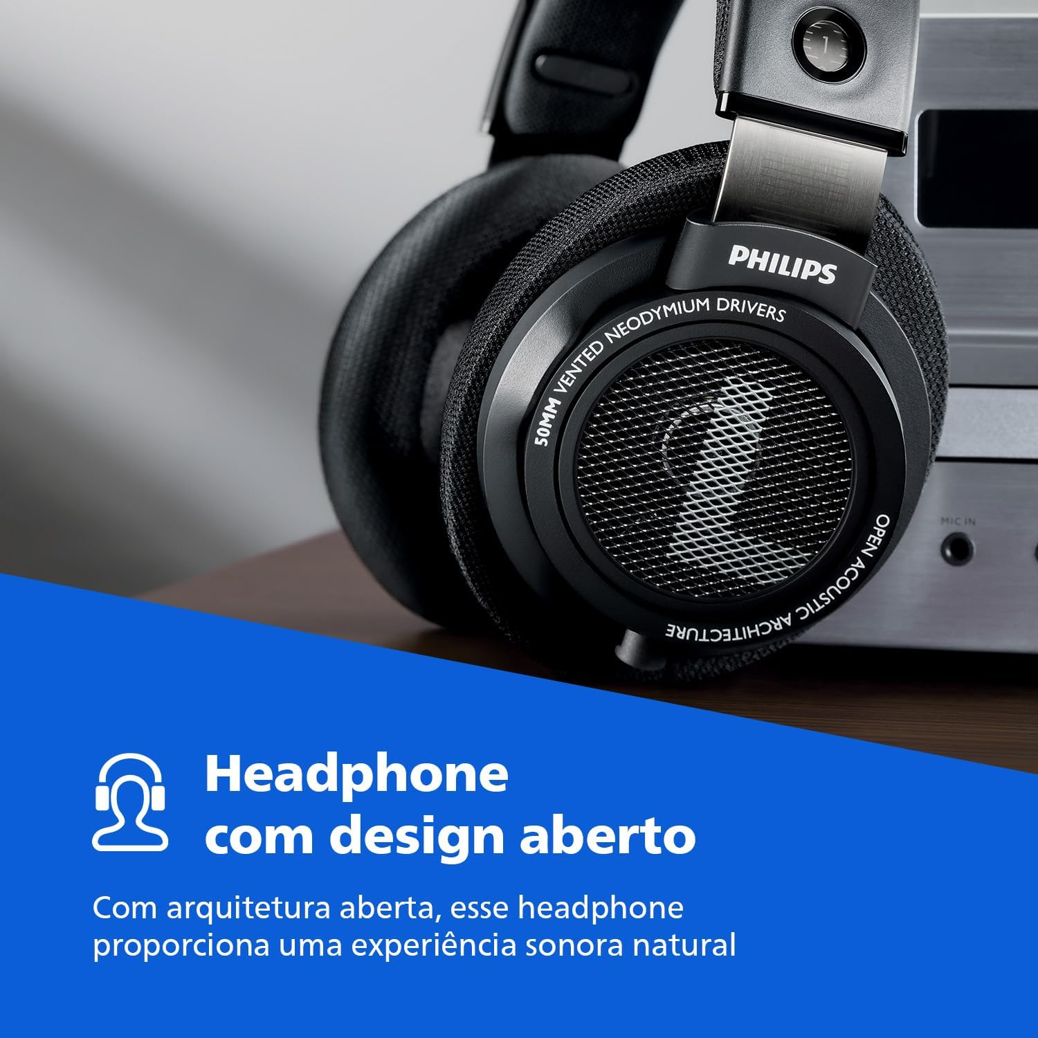 Philips SHP9500 Hifi Precision Stereo Over-Ear Headphones (Black) image number 1