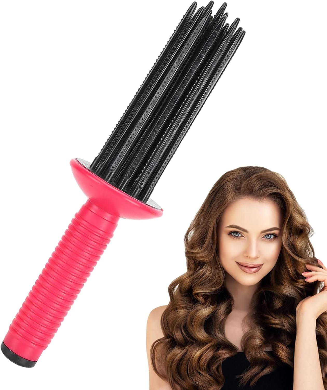 Hair Styling Curler &ndash; Tool, Portable Curling Device | Quick Heating Feature Shapes Hair Smoothly, Comfortable Grip Structure Enables Use during Dating, Performance, Outings image number 4