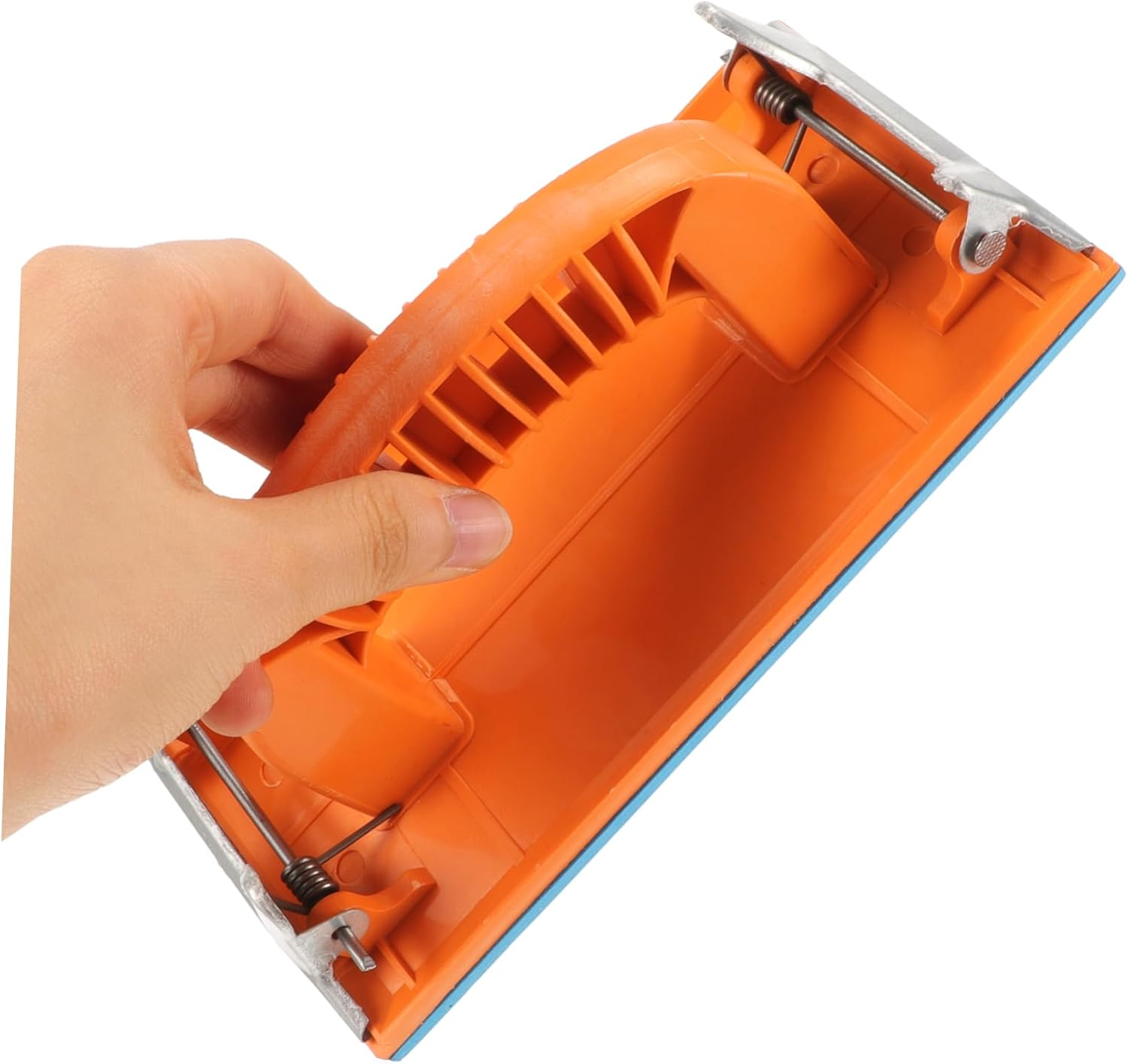 Angoily 2Pcs Self-Adhesive Sandpaper Holder Sanding Block with Hollow Design for Wall Corner Hand Sander Manual Woodworking and Automotive Sanding Tools image number 1