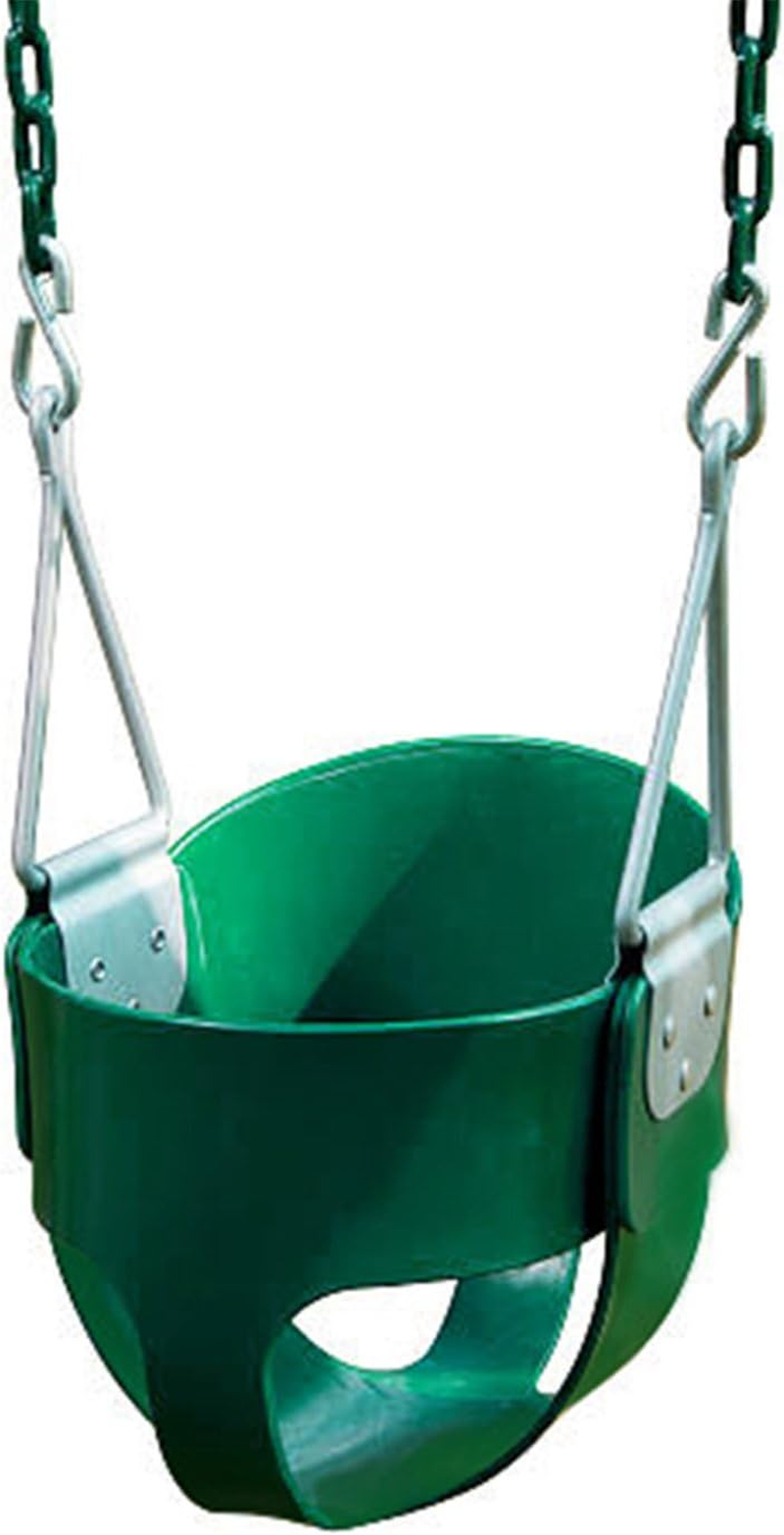 Lifespan Kids Metal Chain Bucket Baby Seat (Green) Swing Set Attachment image number 1