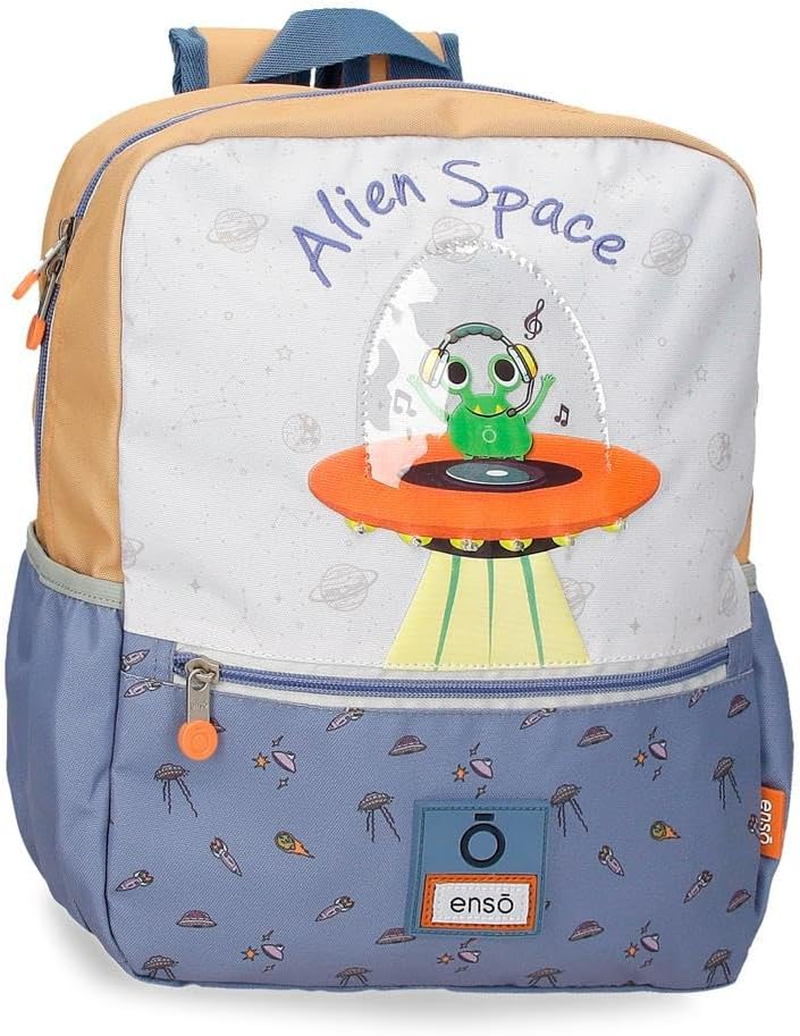 Enso Alien Space Casual Backpack Beige 27 X 33 X 11 Cm Polyester image number 5