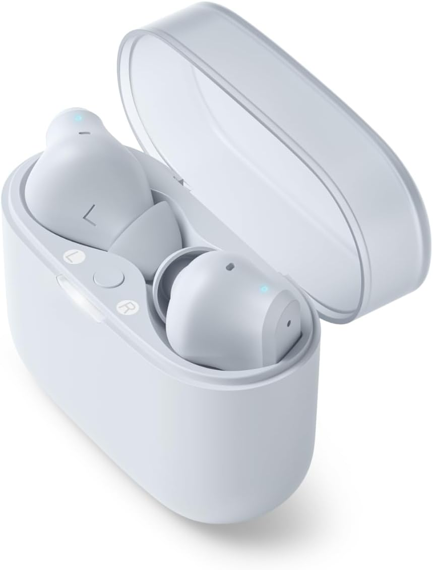 Philips T2000 True Wireless Earbuds, Bluetooth 5.4 Headphones with 4-Mic Clear Calls, Dynamic Bass Boost, 32H Playtime, USB-C Fast Charge, Water Resistant, Multipoint Connection, Touch Control &ndash; Blue image number 5