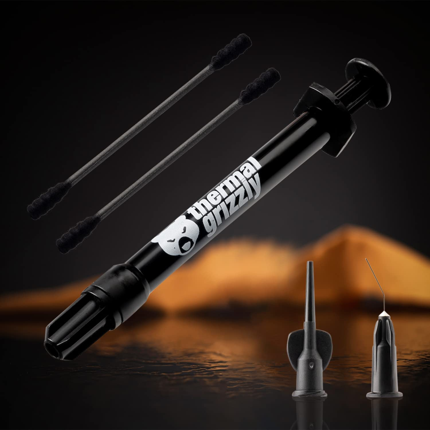 Thermal Grizzly Conductonaut Thermal Grease - 1 Gram Set + 3 Applicator + Spatulas & Pads - Liquid Metal Thermal Paste for Cooling the CPU, GPU Value Pack image number 4