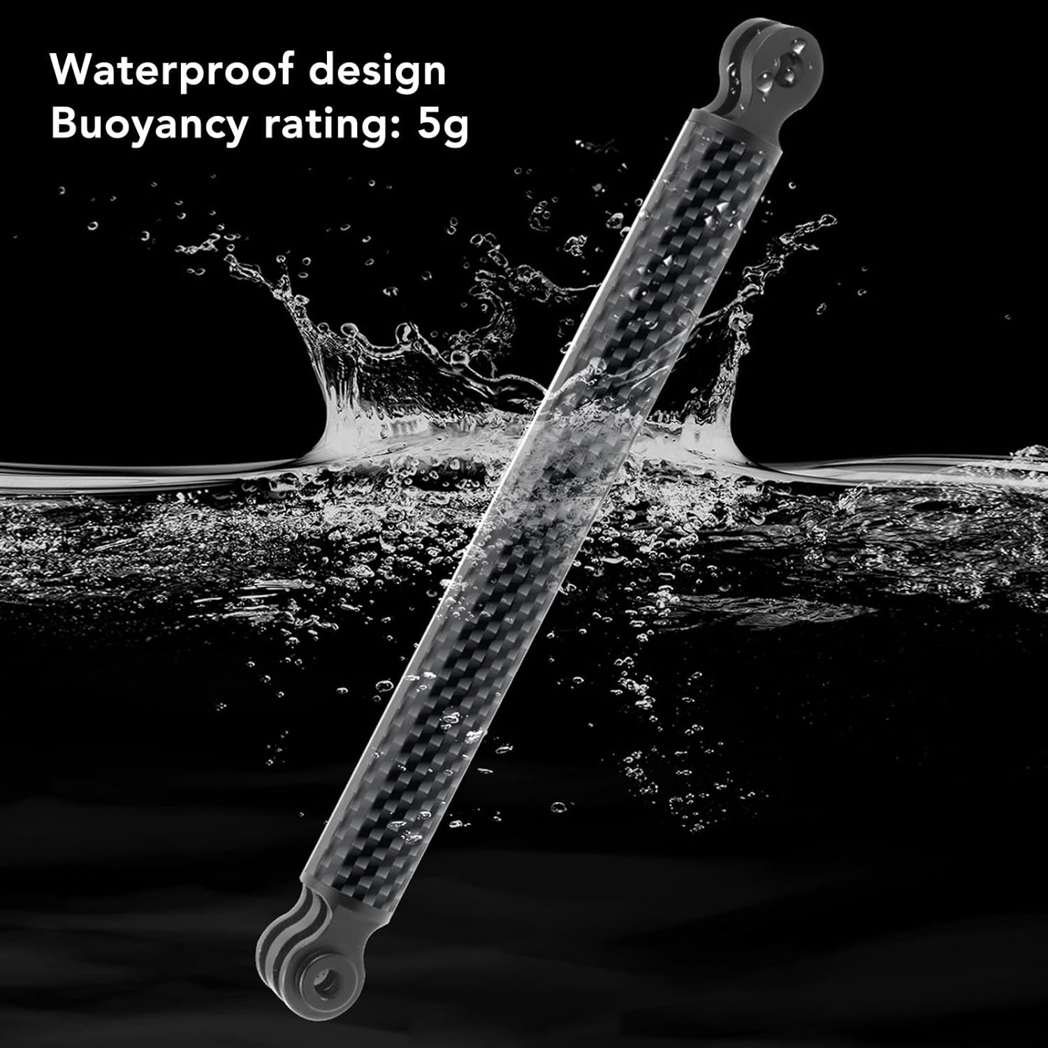 Aluminum Alloy Extension Arm, Carbon Fiber Extension Arm Mount, Action Camera Helmet Extension Stick for Insta360 X3 ONE RS GO 2 ONE X2 ONE R ONE X and More image number 6