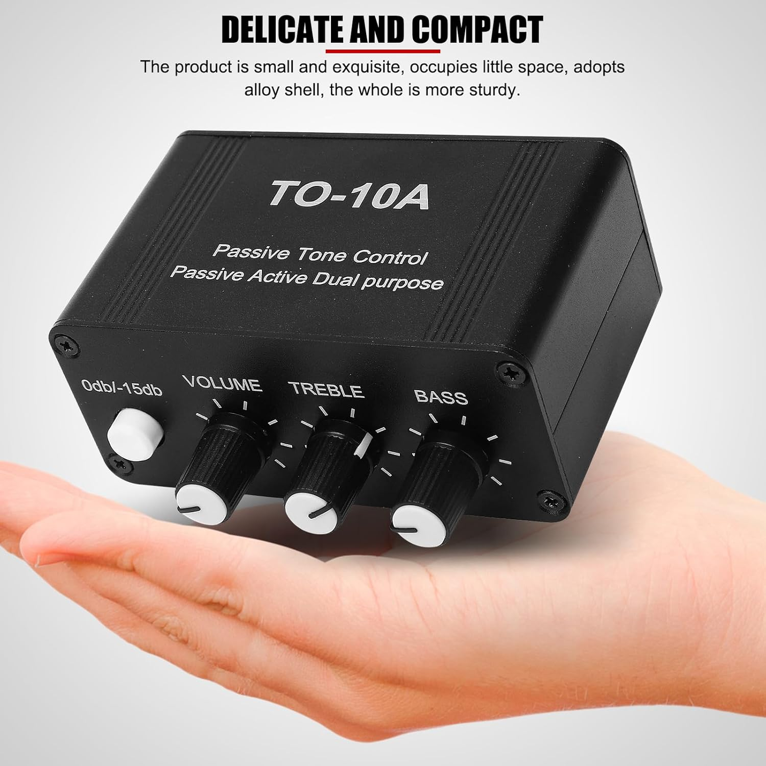 Mini Stereo Audio Preamp, EVTSCAN Mini Stereo Audio Preamp Small Headphone Amplifier NE5532 with 3.5Mm RCA Input Output image number 1