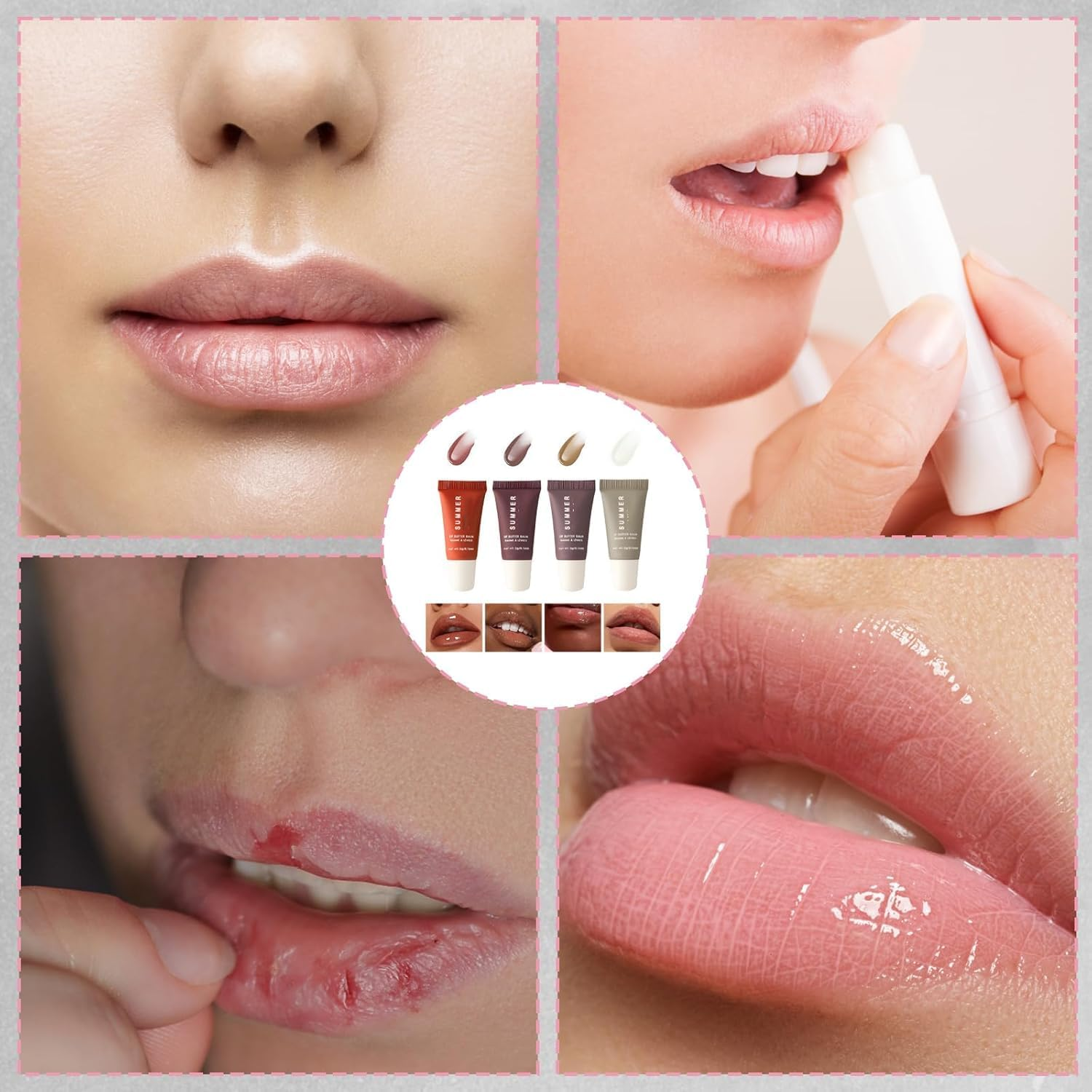 Lip Stain Set, Long Lasting Lip Gloss & Lip Tint 4-Piece Kit, Hydrating Korean Lip Oil Stain for All-Day Wear, Perfect for Makeup Lovers image number 3