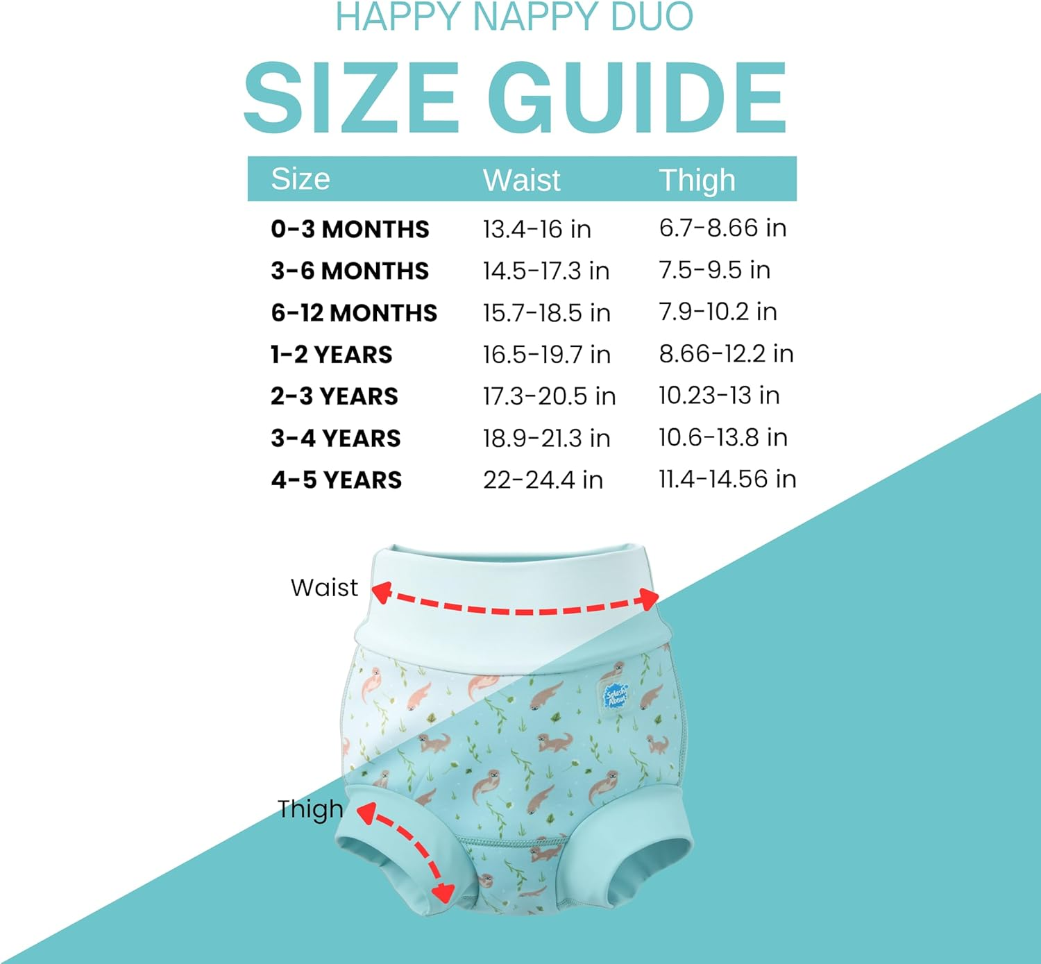 Splash about Happy Nappy Duo Playful Otters, 12-24 Months image number 3