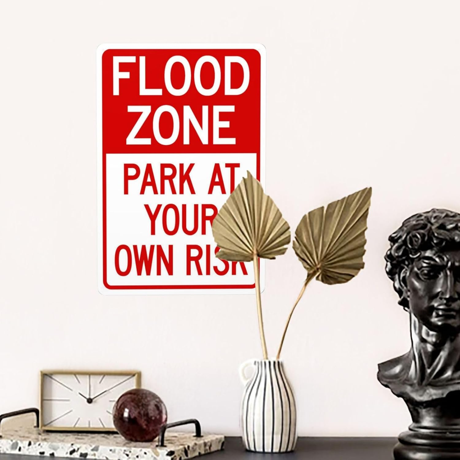 Flood Zone Metal Warning Signs, Cautions Security Tin Sign, Safety Posted Signs, Perfect for Street Business and Home Wall Decor 8 X 12 Inch image number 6