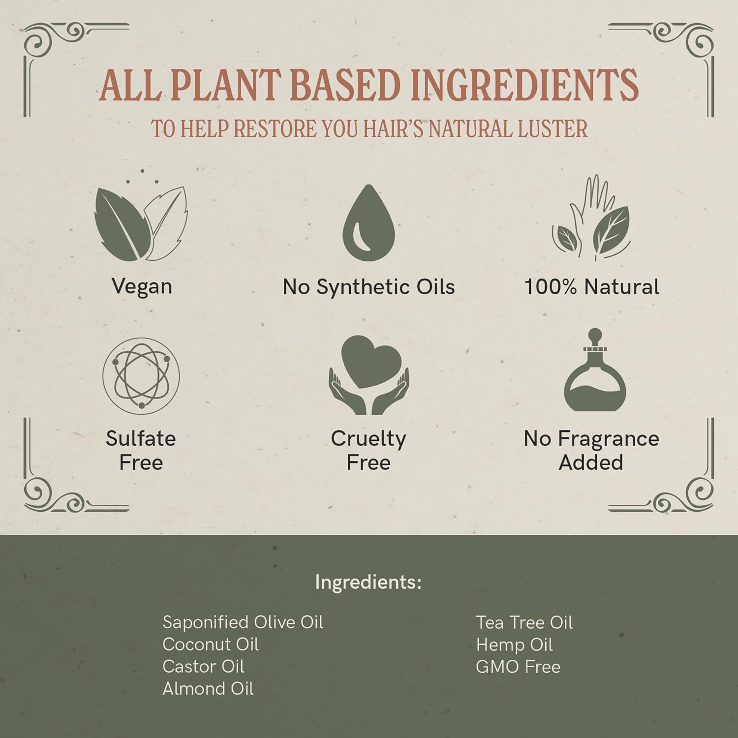 J&middot;R&middot;LIGGETT'S All-Natural Shampoo Bar, Herbal Formula - Supports Strong and Healthy Hair - Nourish Follicles with Antioxidants and Vitamins - Detergent and Sulfate-Free, Set of 3, 3.5 Ounce Bar image number 5