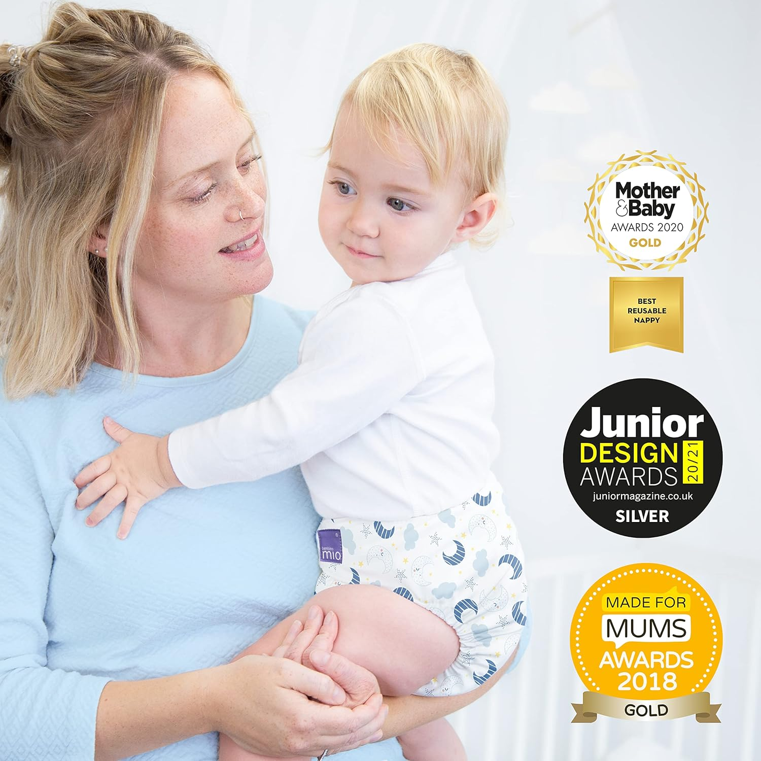 Bambino Mio, Miosolo Classic All-In-One Reusable Nappy, Eco Chemical Free Nappy