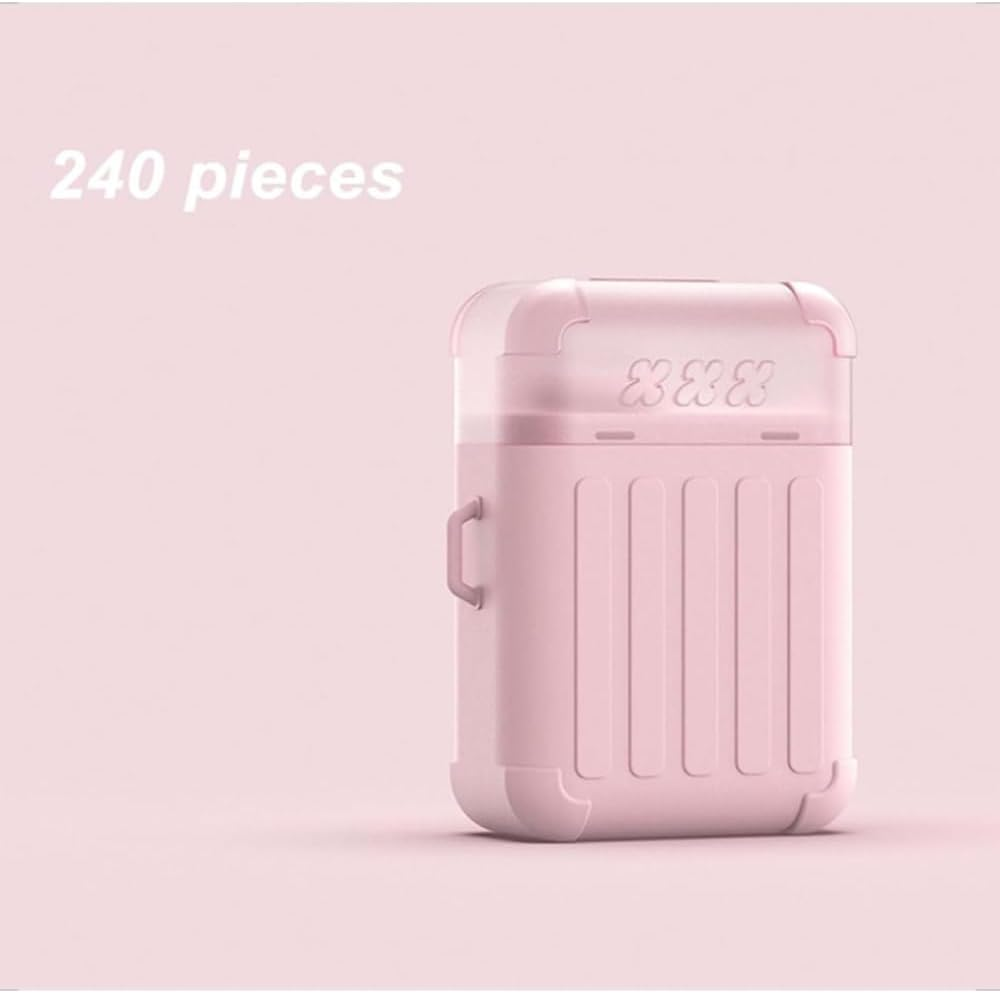 Ear Piercing Cleaning Kit, Ear Piercing Hole Cleaner Floss Kit with 240Pcs, Disposable Aftercare Cleaners, Earrings Hole Cleaner Floss, Ppiercing Aftercare Kits, Quick and Easy Use (Mint) - 2Pc Mint image number 3