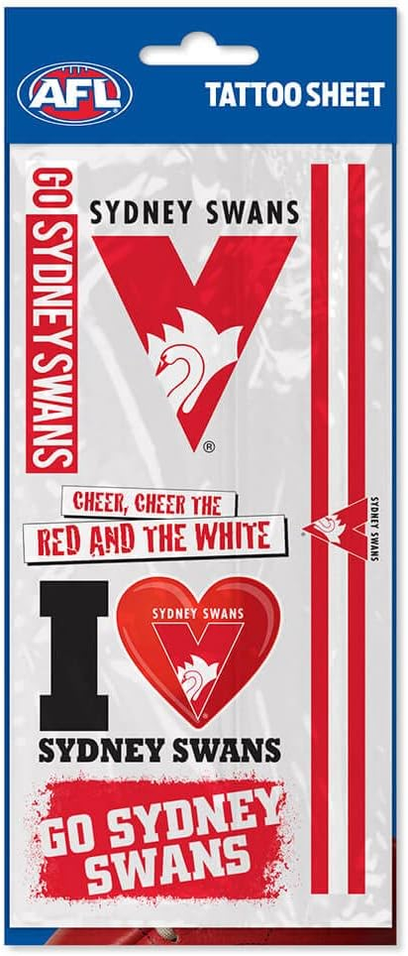Sydney Swans Tattoo Sheet