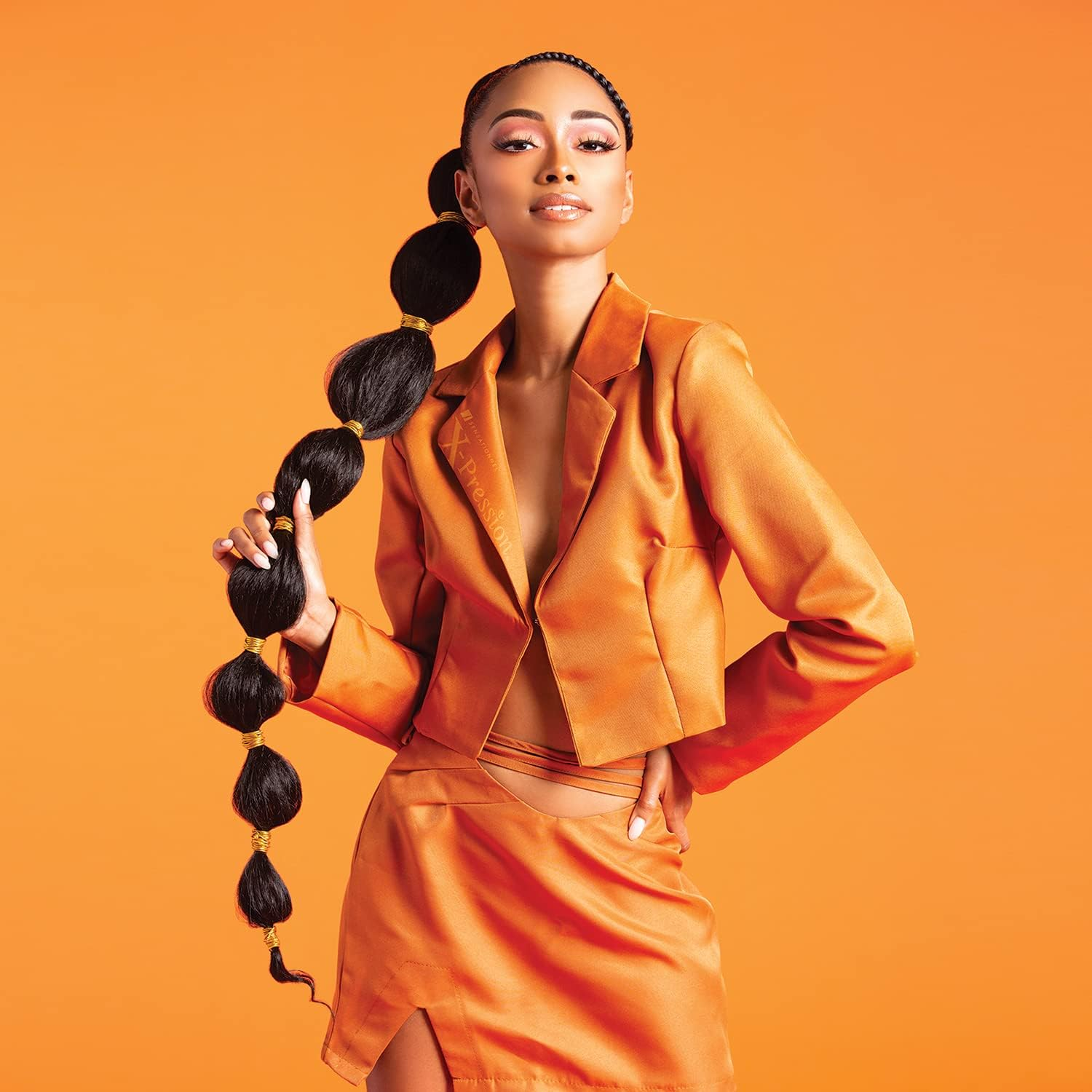 Sensationnel Braids African Collection 6X X-Pression Pre-Stretched Braid 58" (1-PACK, 1B) image number 2