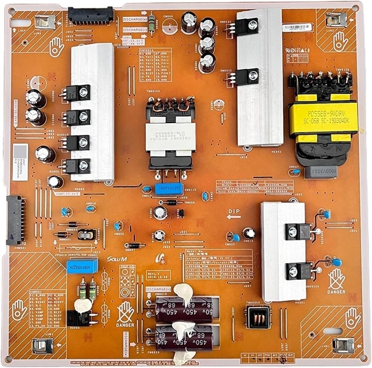 BN44-00986A L55S8NB-RSM TV Power Board, Compatible for Samsung, QE55Q85RATXXU QA55Q80RAJXZ QN55Q80RAG QN55Q80RAGXZD QE55Q85MAT QE55Q85AL